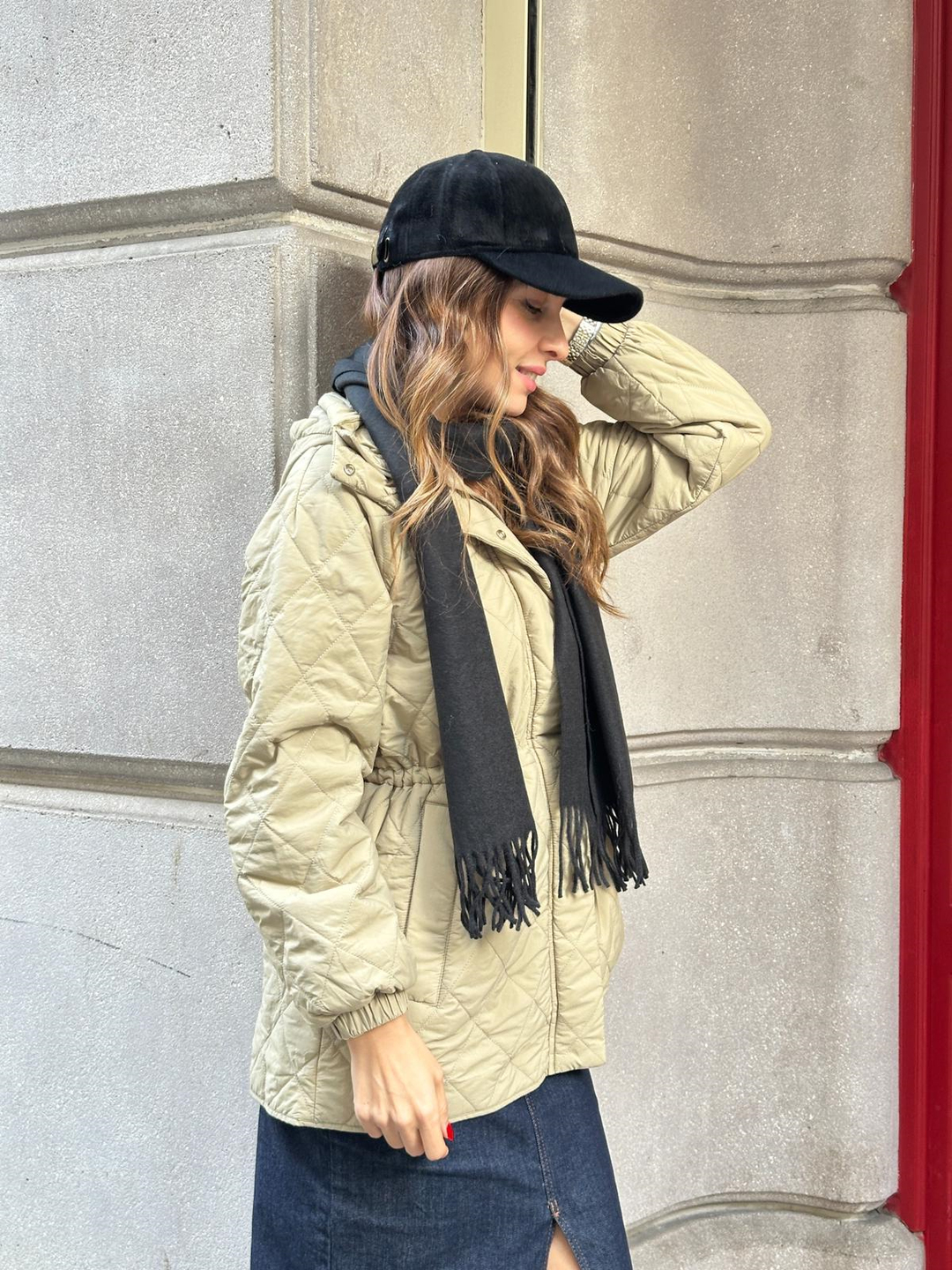 Püsküllü Kaşmir Şal Siyah