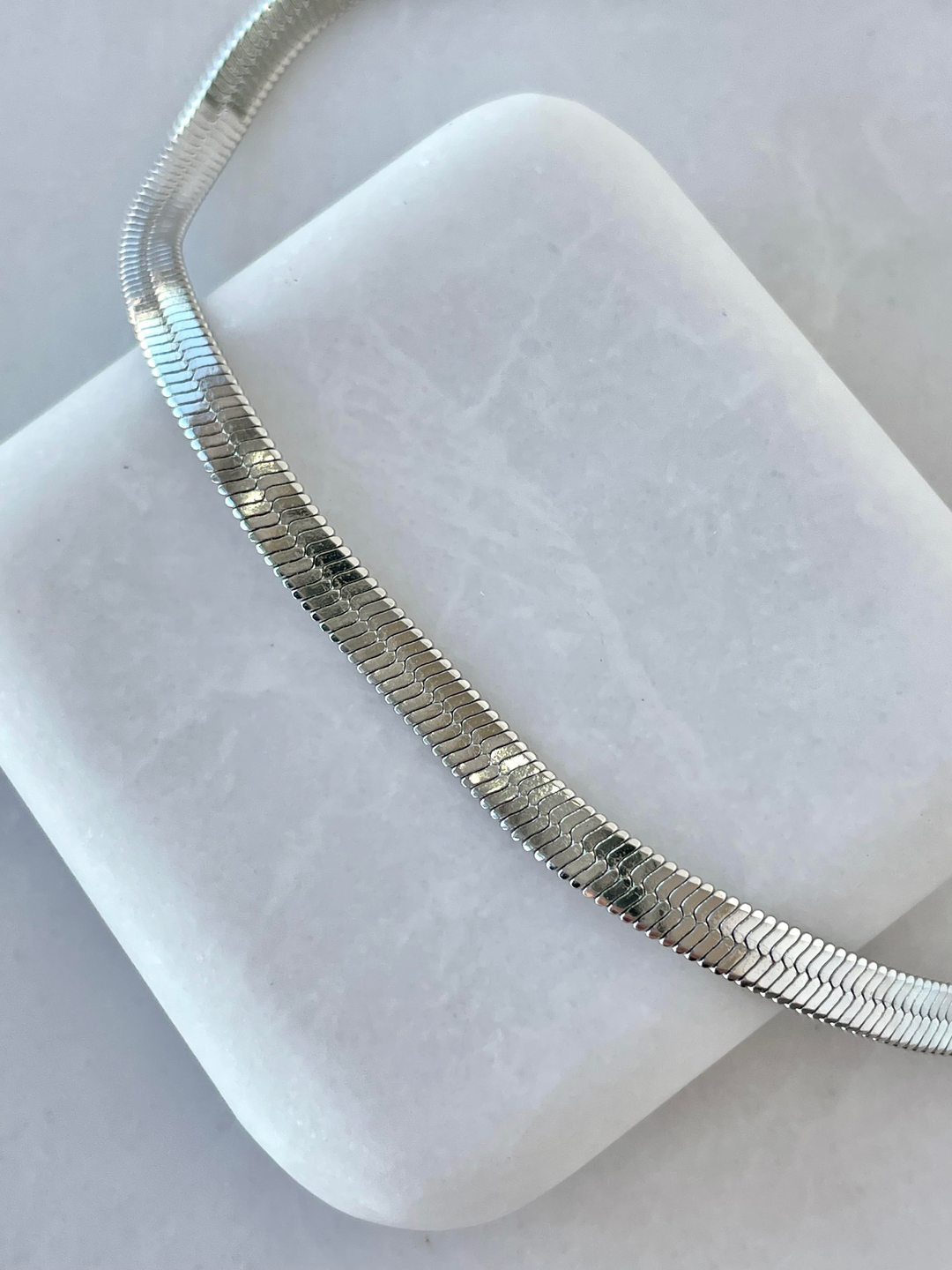 Çelik İtalyan Zincir Bileklik Gümüş Renk