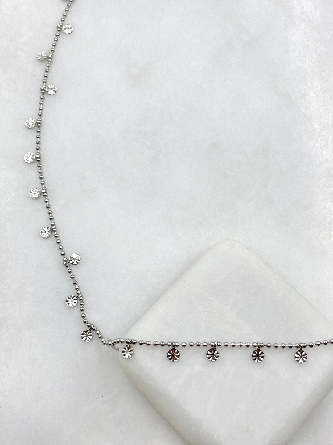 Altın Kaplama Lazer Kesim Plaka Sallantılı Kolye Gümüş