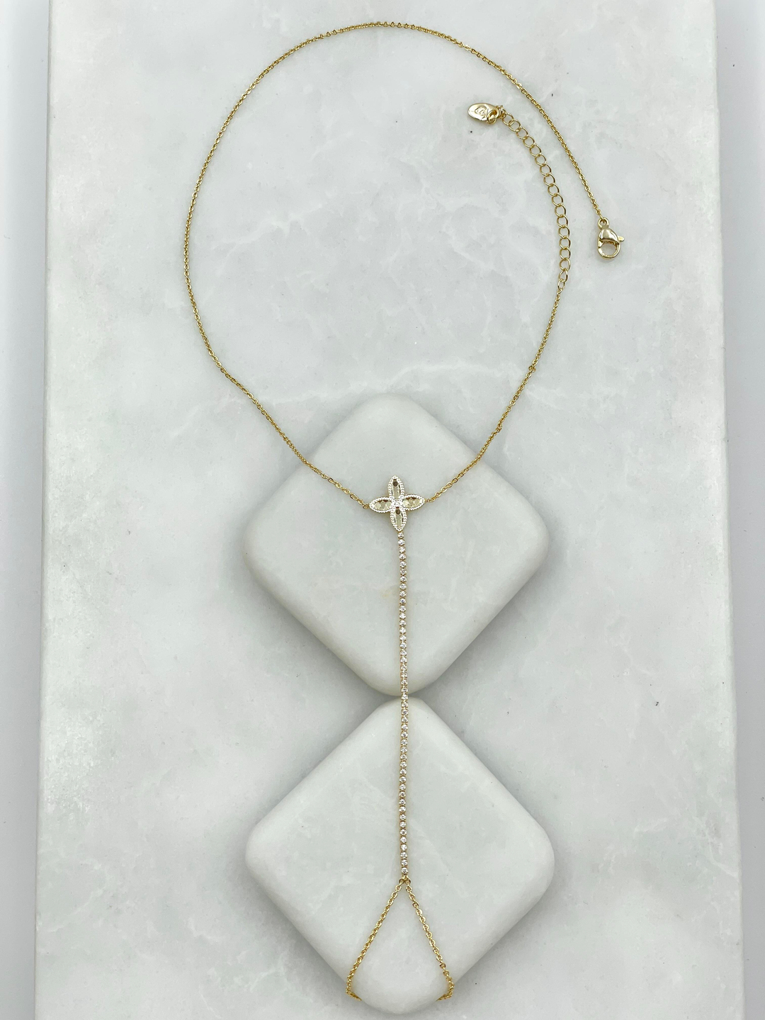 Altın Kaplama Su Yolu Çiçek Model Şahmeran Gold