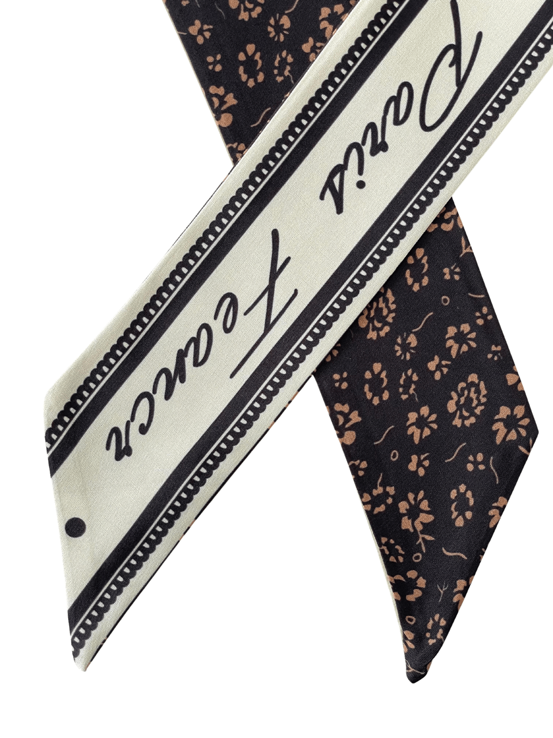 Çiçek Desenli Bandana Fular Renkli