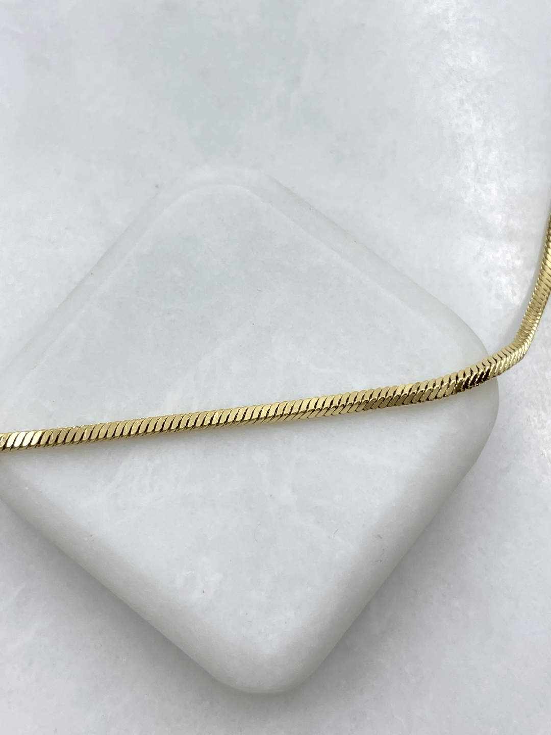 Özel Seri Küp Zincir Kolye 50 cm Gold