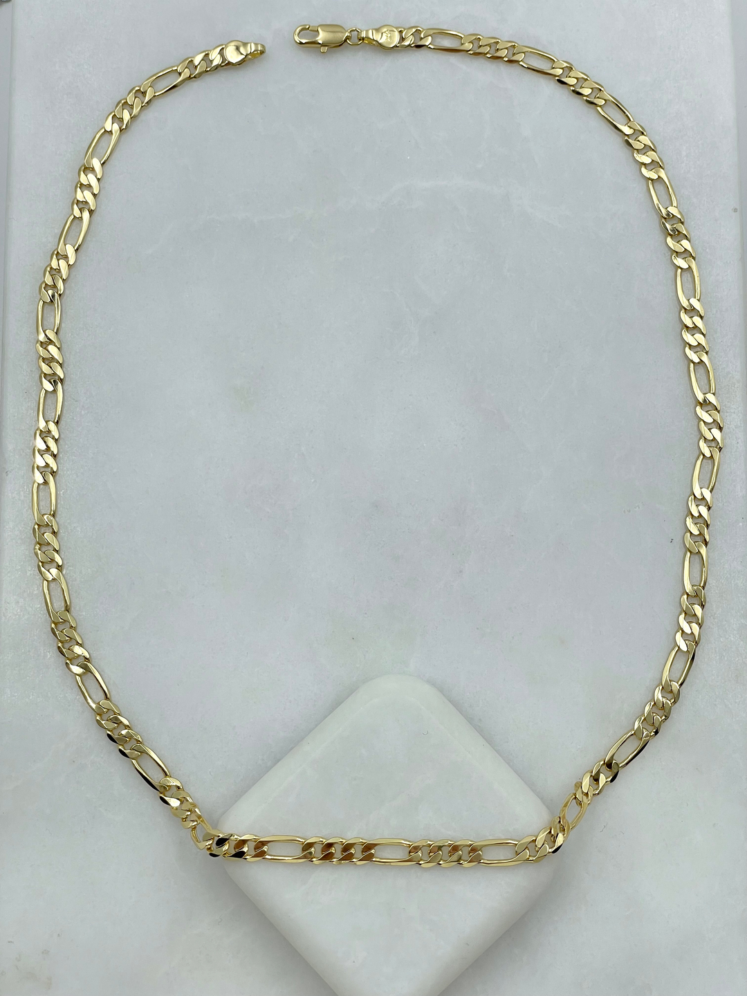 Özel Seri Üç Artı Bir Zincir Kolye 50 cm Gold