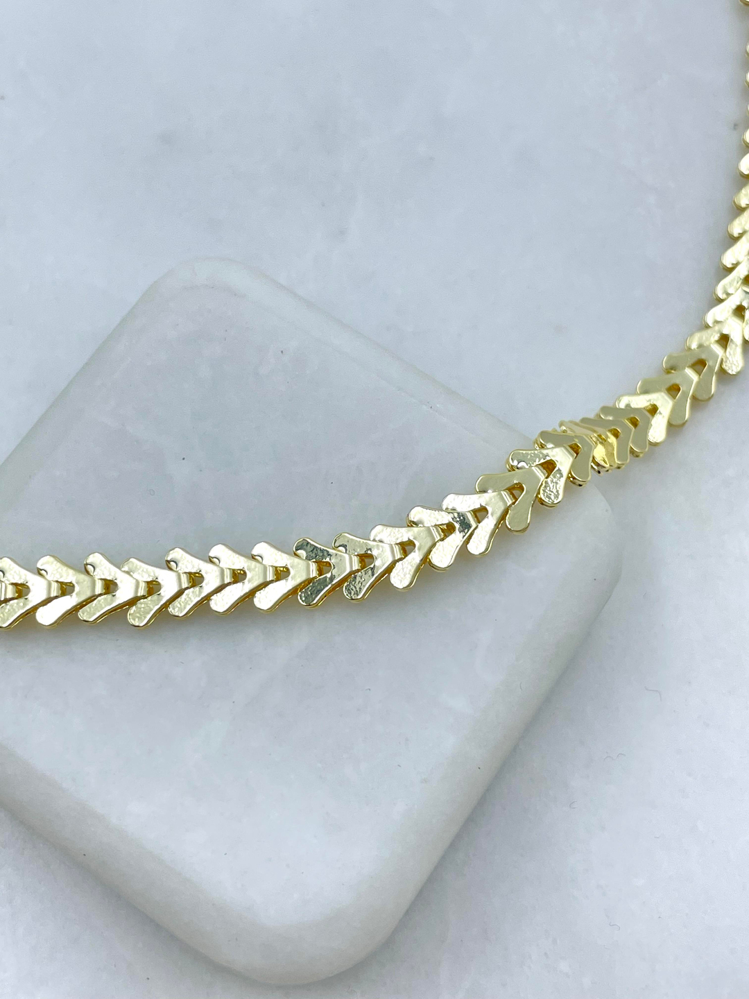 Altın Kaplama Balık Sırtı Kolye Gold