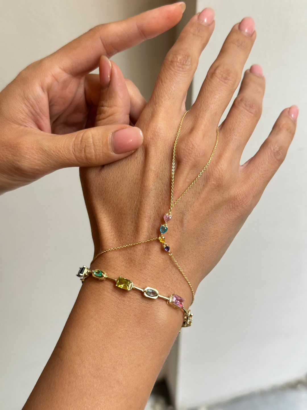 Altın Kaplama Renkli Kalp Model Şahmeran Gold