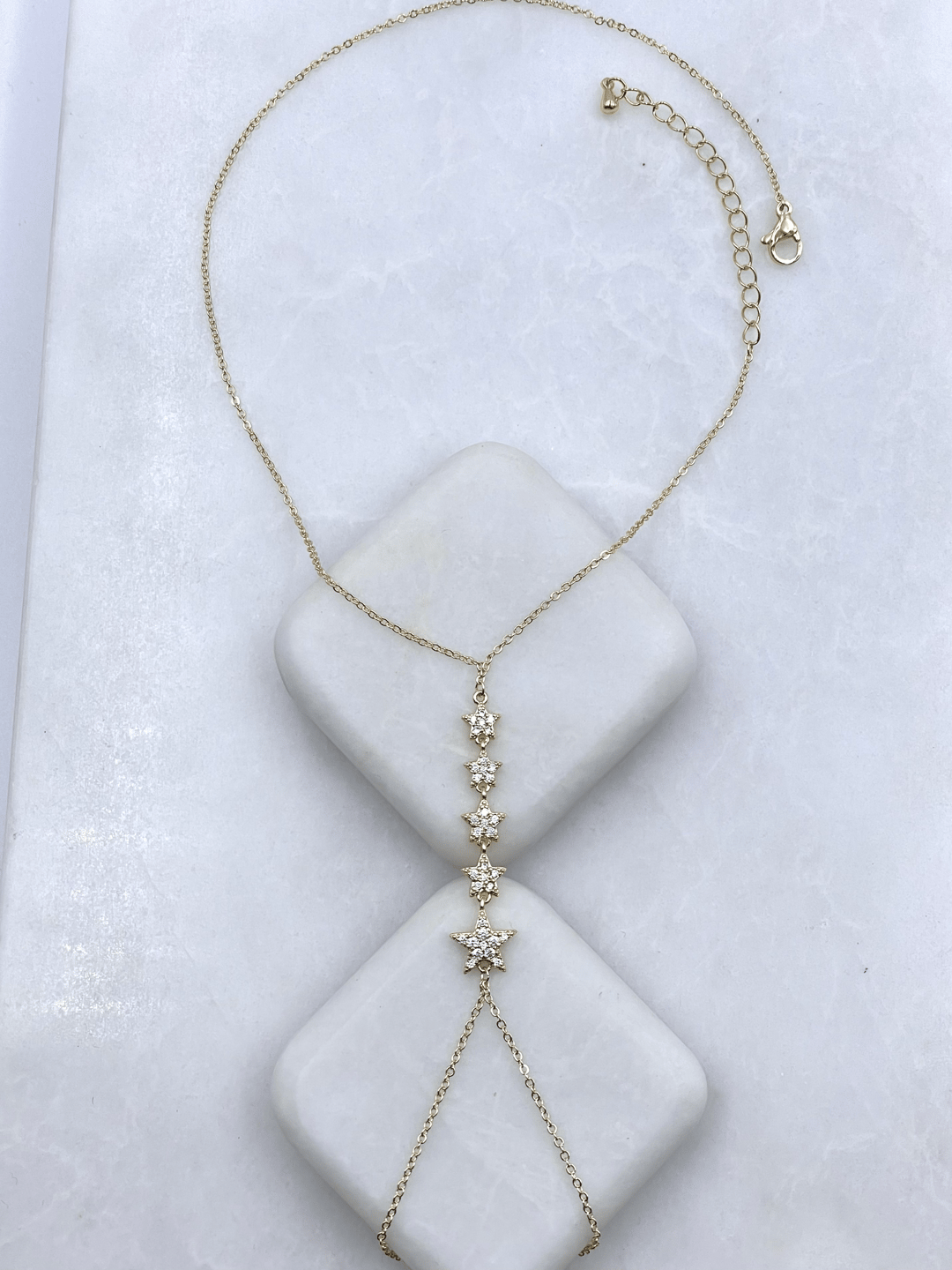 Altın Kaplama Büyük Küçük Yıldızlı Şahmeran Gold