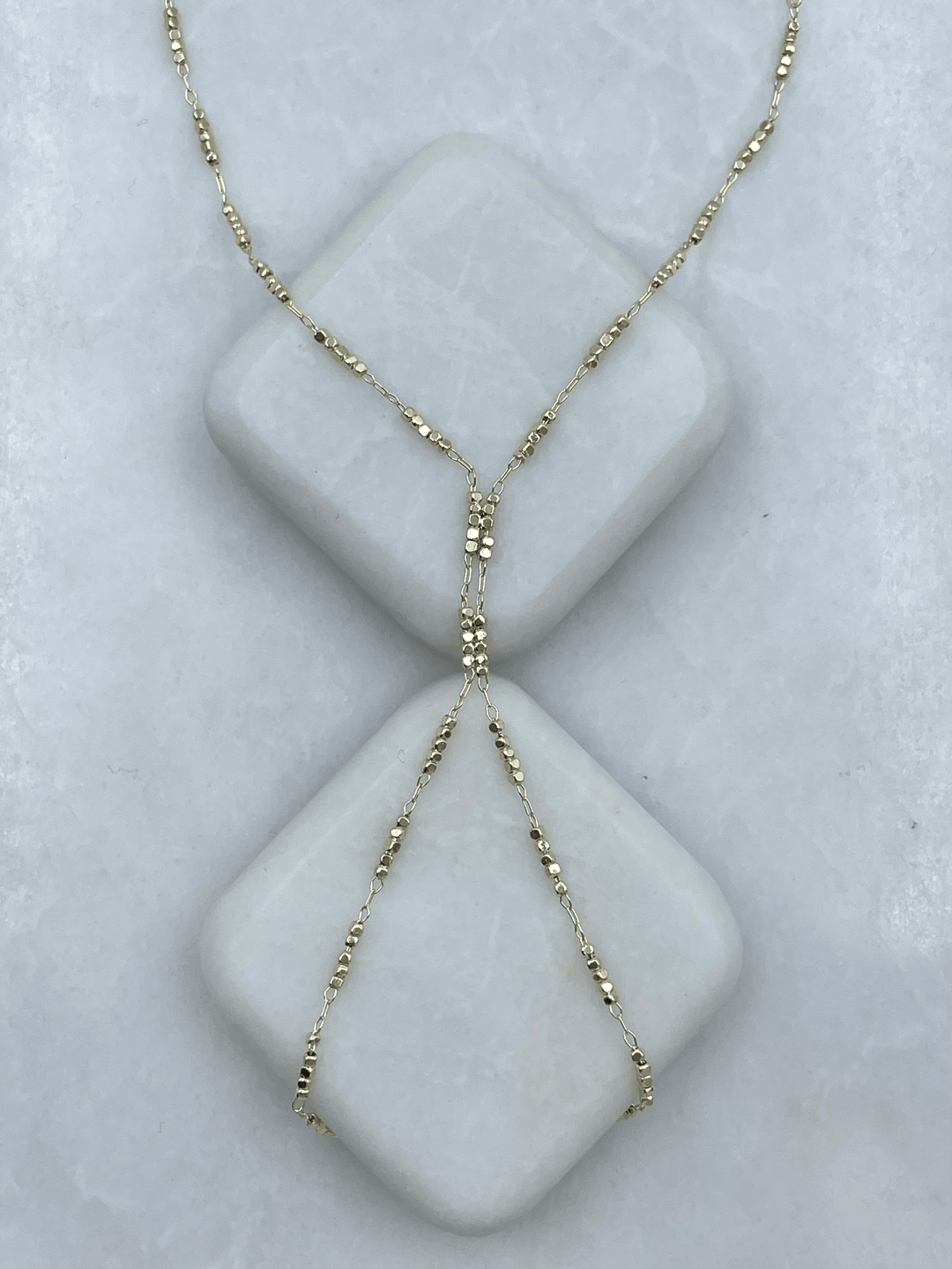 Altın Kaplama Küp Boncuk Şahmeran Gold