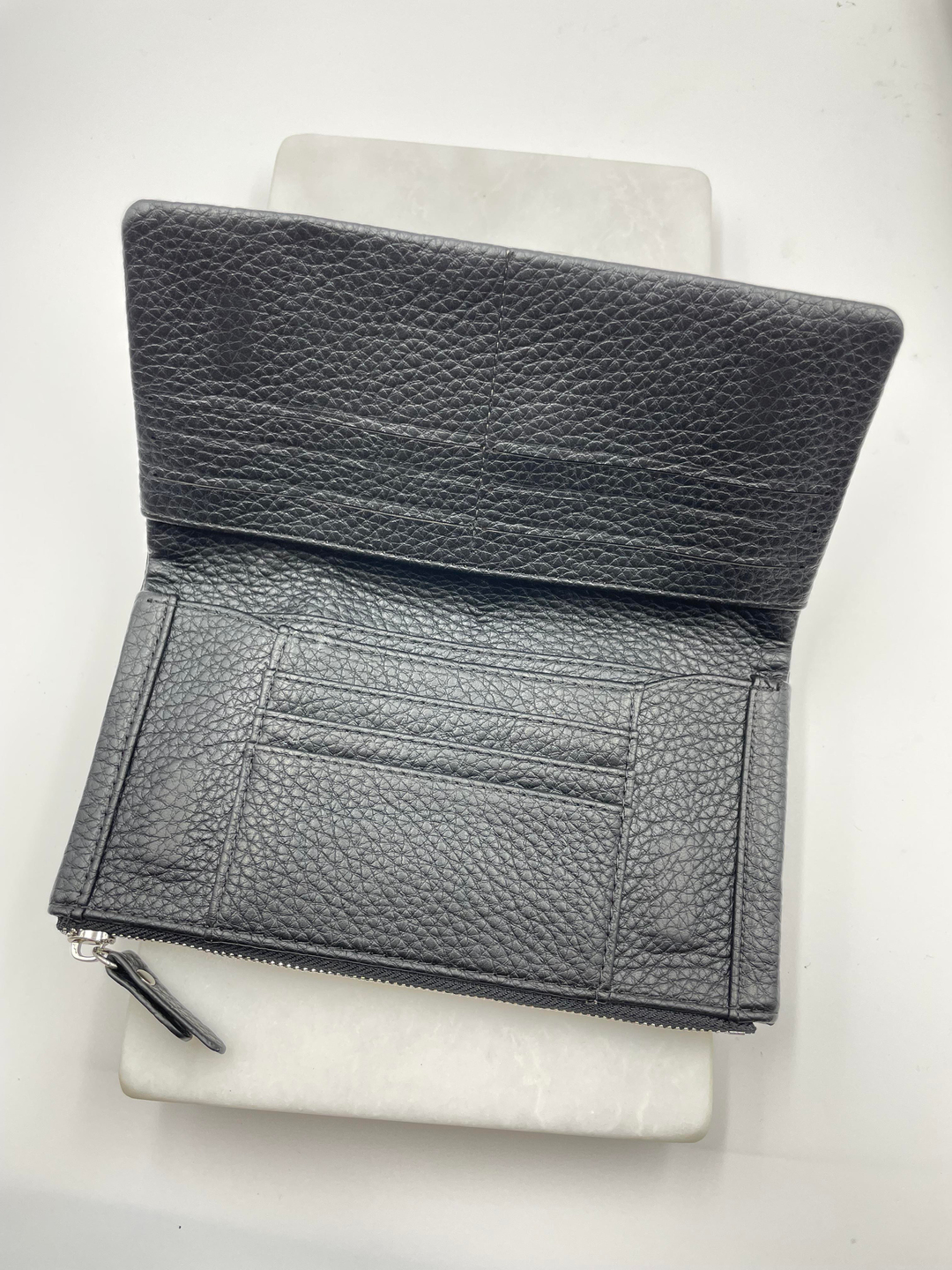 Fermuarlı Kapaklı Cüzdan Siyah
