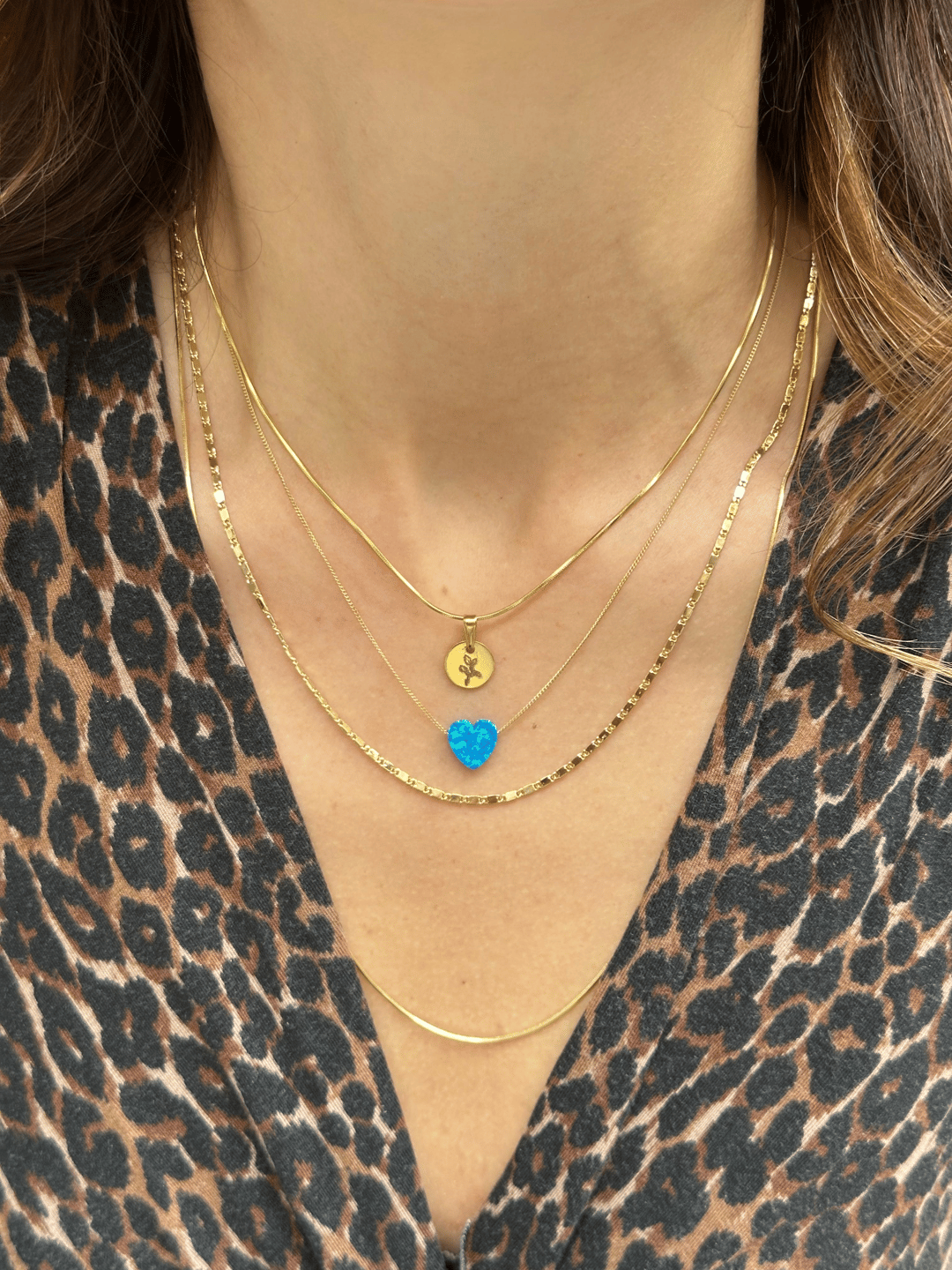 Doğum Ayı Çiçeği Kolye Ucu Gold