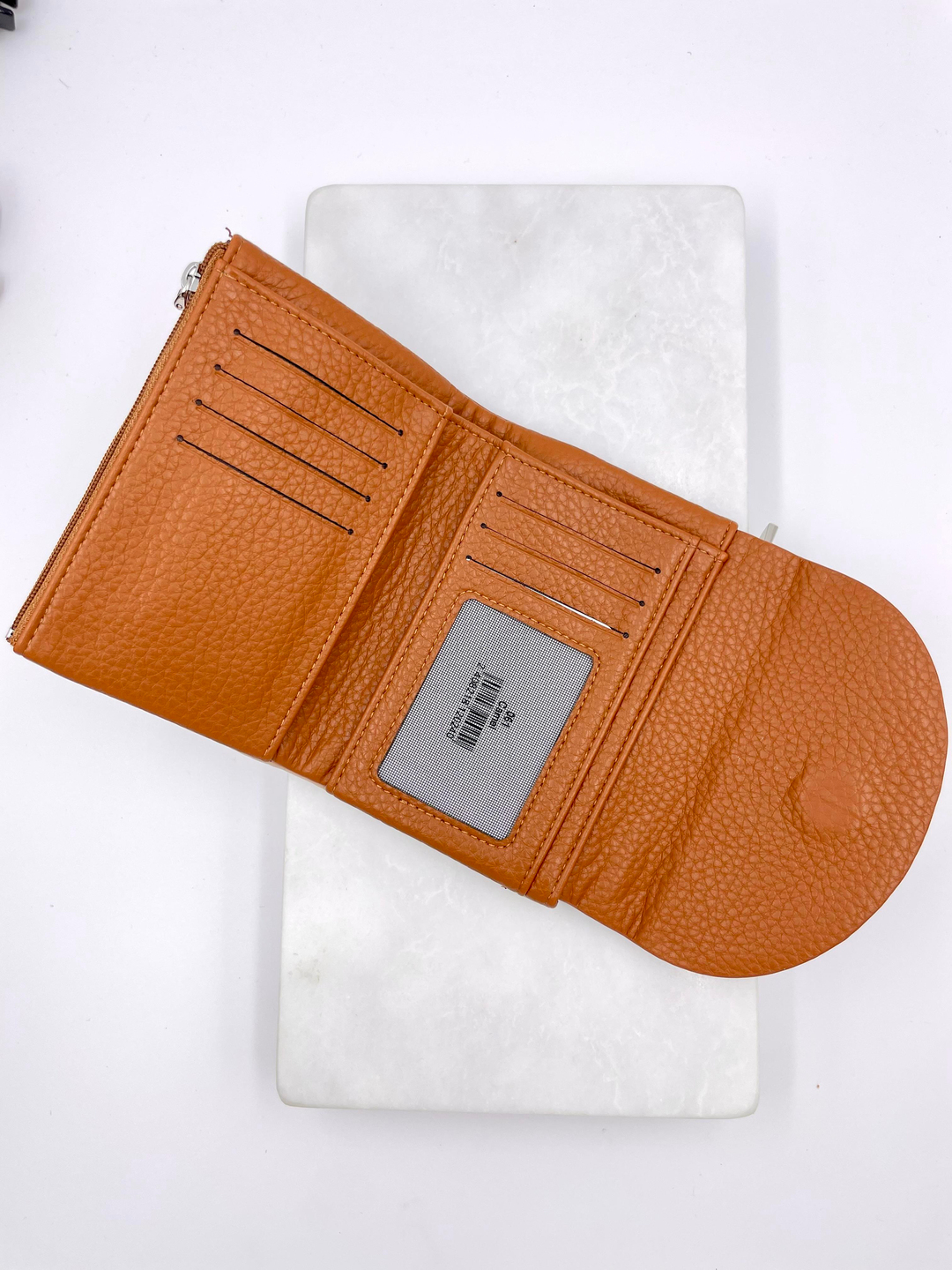 Çift Renk Yumuşak Dokulu Cüzdan Camel