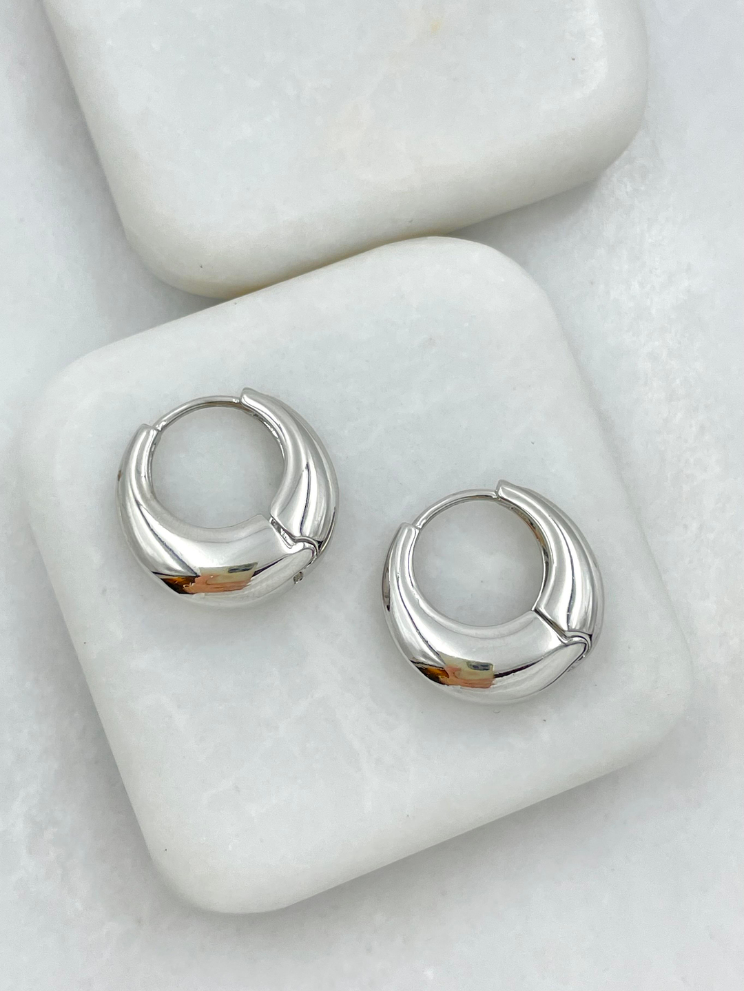 Özel Seri Bombe Çanta Küpe Gümüş