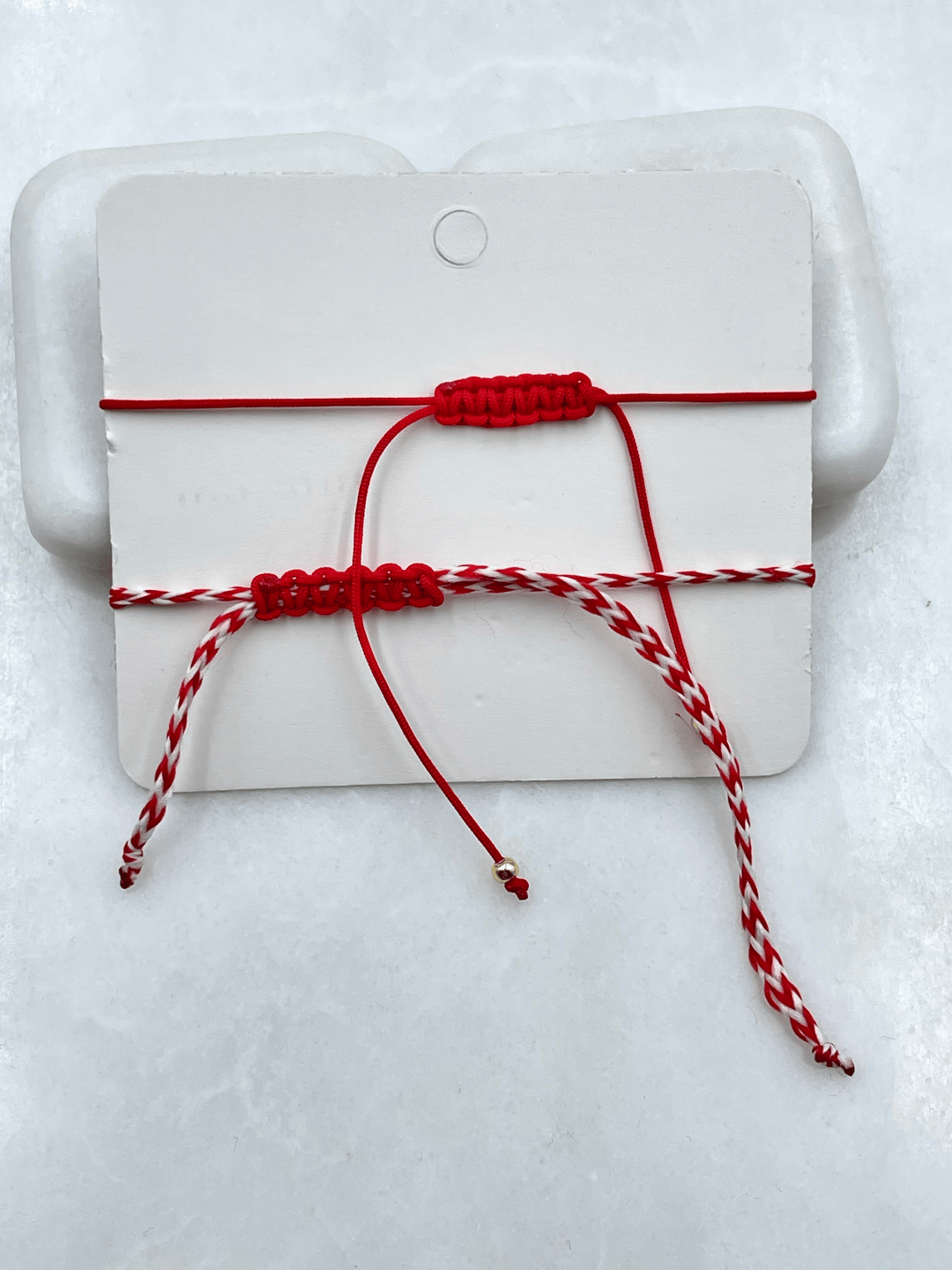 Marteniçka İkili Kalp Bileklik Kırmızı