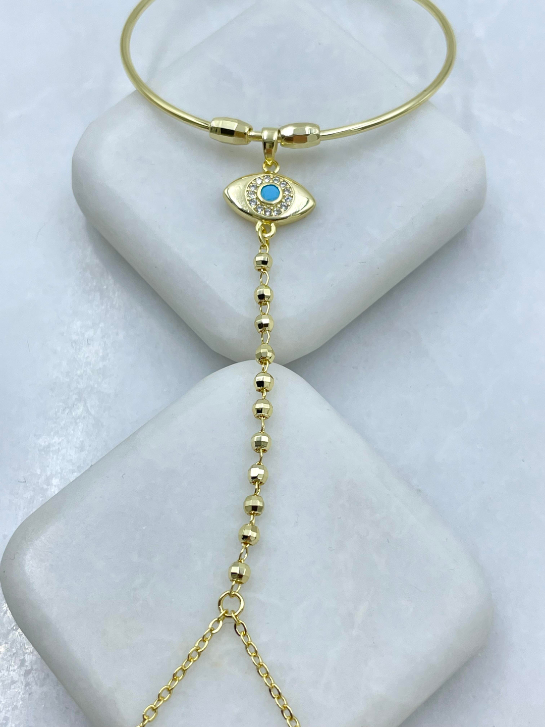 Altın Kaplama Göz Model Kelepçe Şahmeran Gold