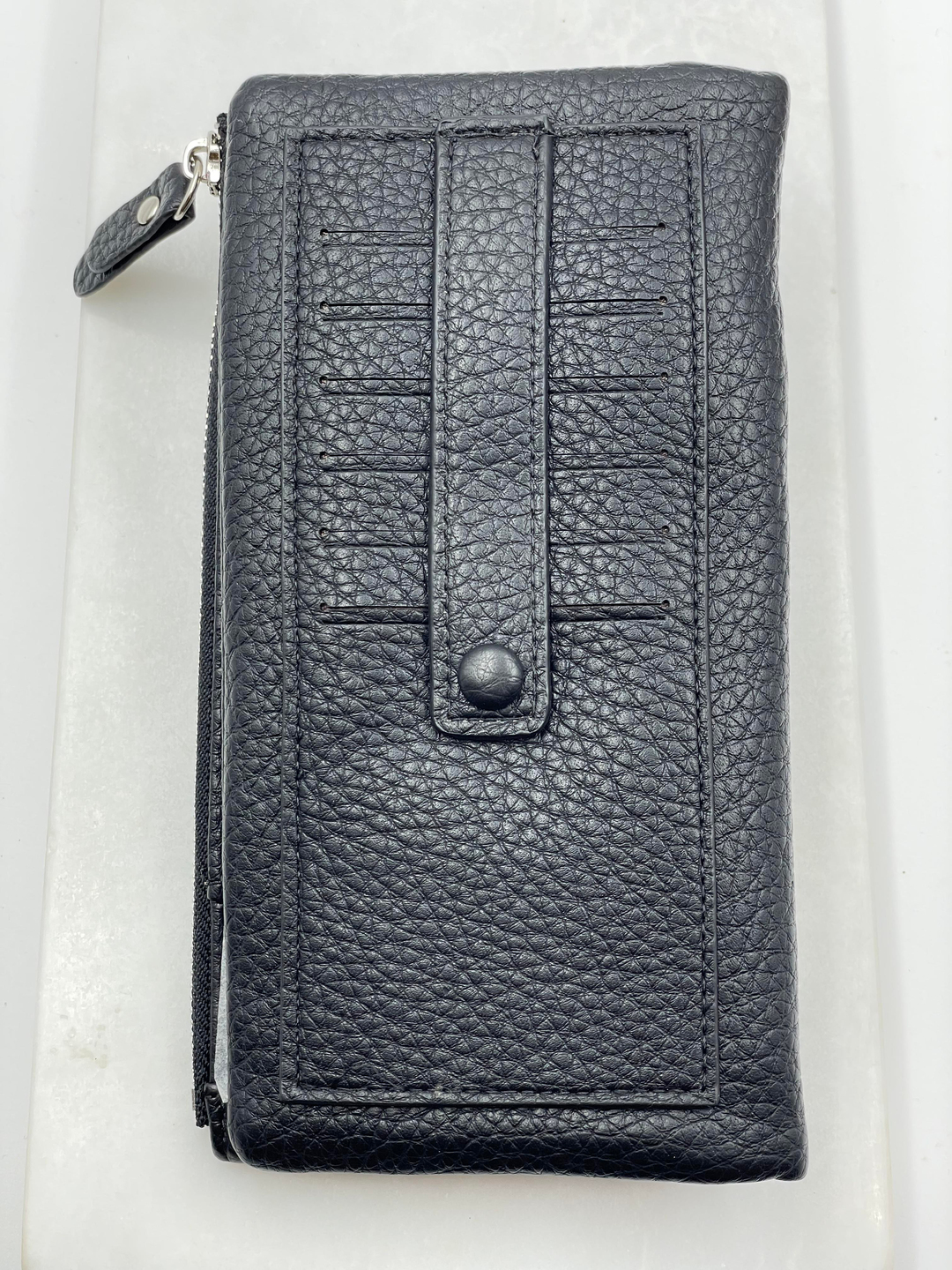 Fermuarlı Kapaklı Cüzdan Siyah