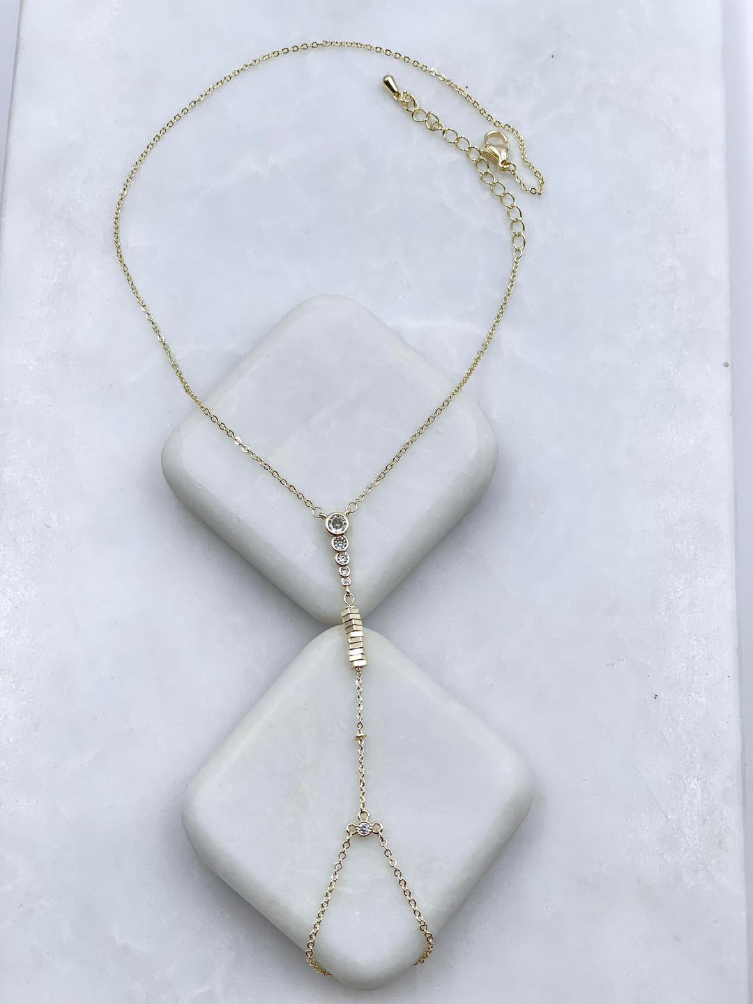 Altın Kaplama Kristal Taş ve Küp Model Şahmeran Gold