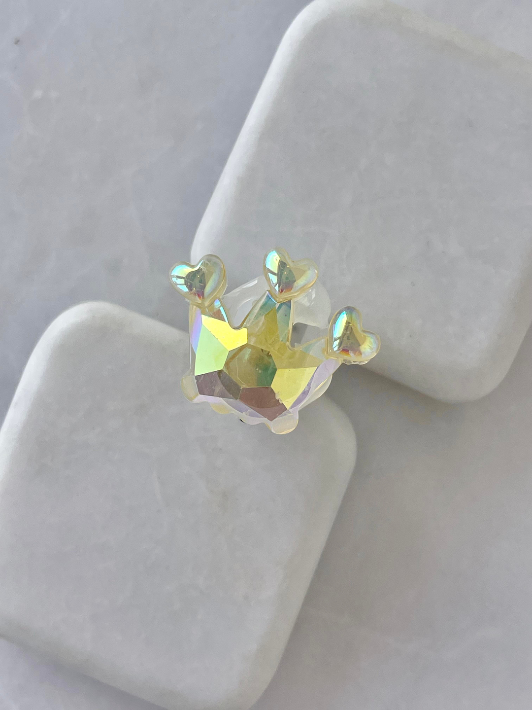 Işıklı Kristal Taç Yüzük