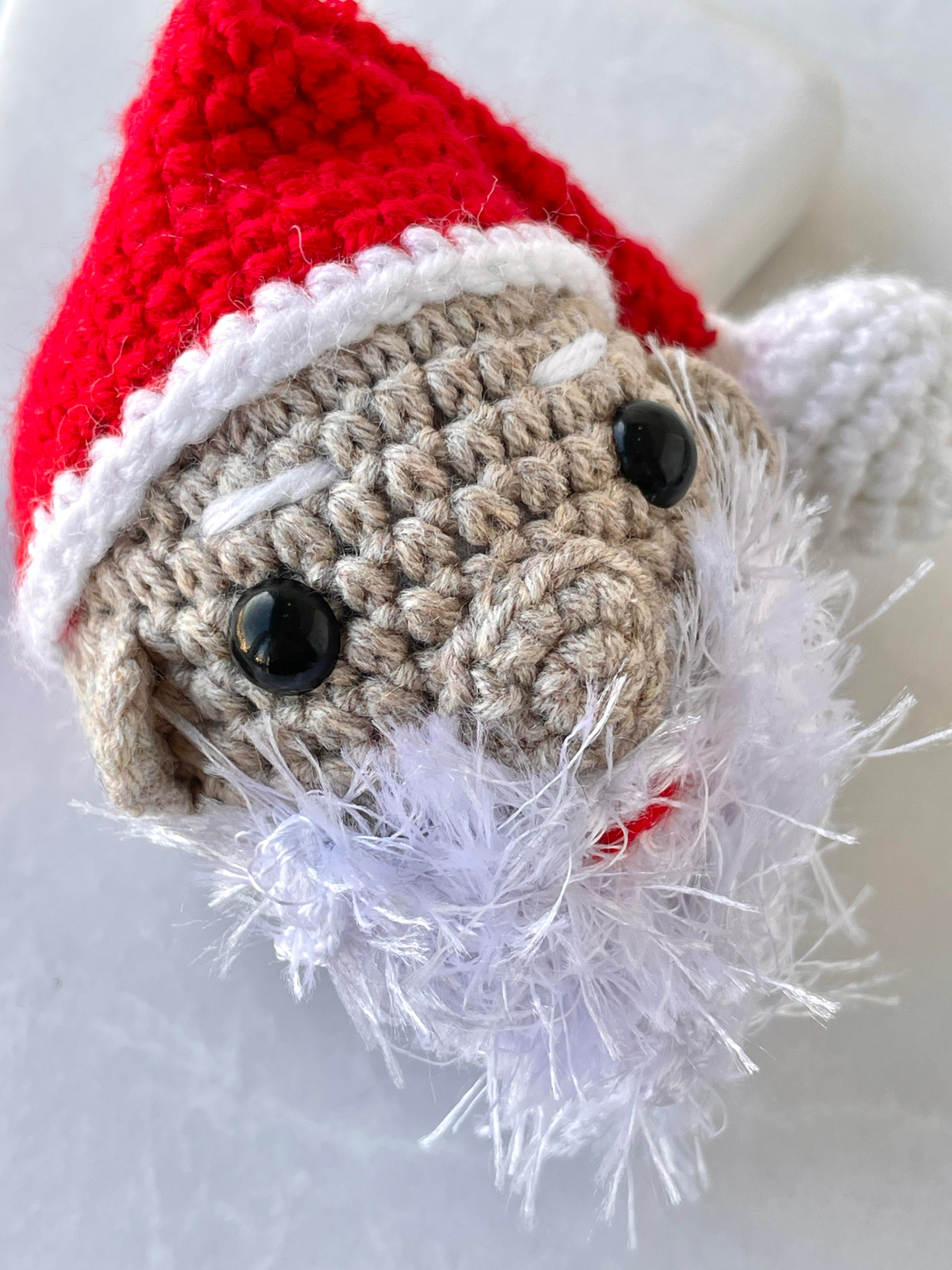 Amigurumi Noel Baba Figürlü Anahtarlık