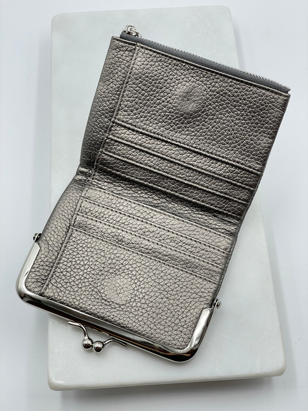 Çantalı Cüzdan Gümüş