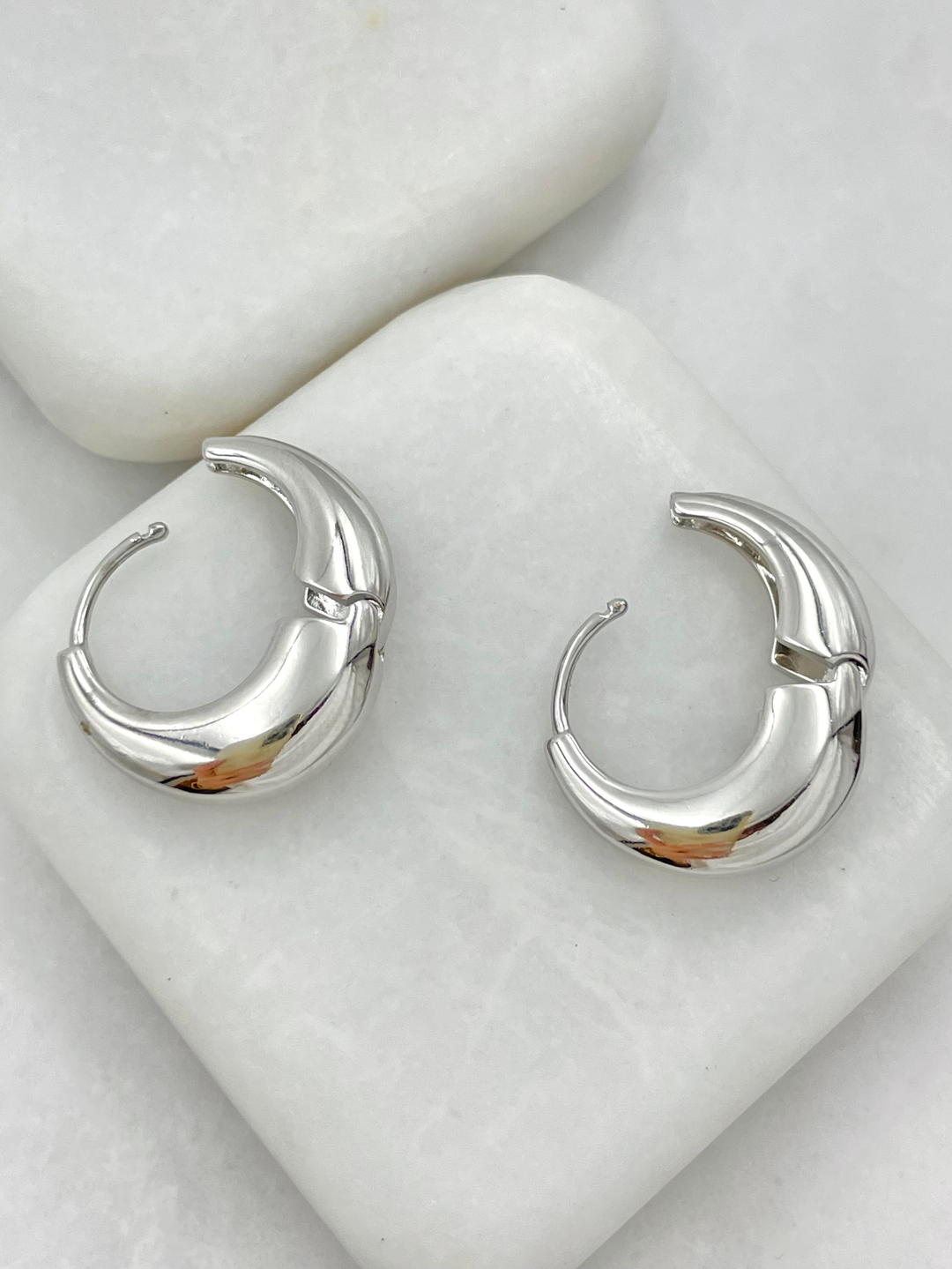 Özel Seri Bombe Çanta Küpe Gümüş