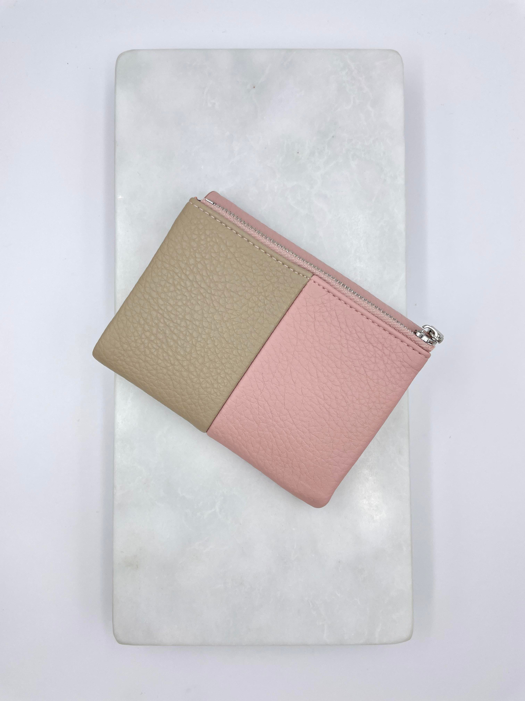 Çift Renk Yumuşak Dokulu Cüzdan Pudra