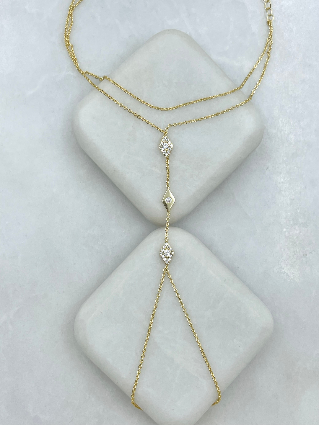 Altın Kaplama Gömme ve Kristal Taşlı Prizma Model Şahmeran Gold