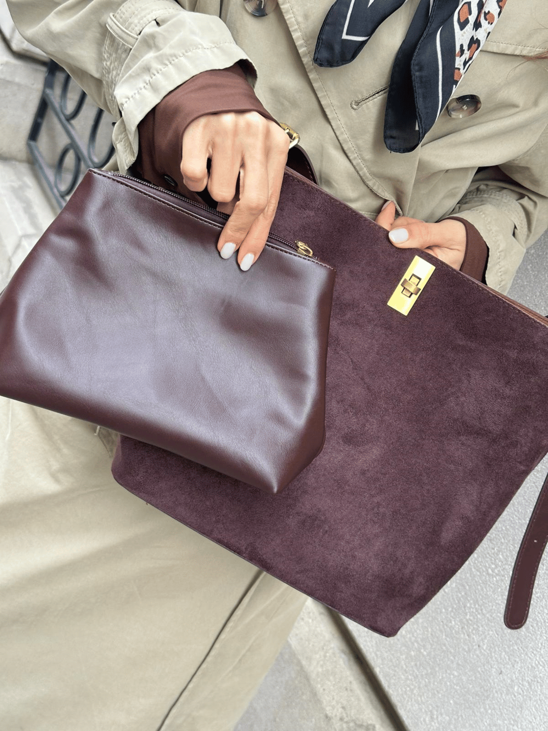 City Girl Set Çanta Kahve