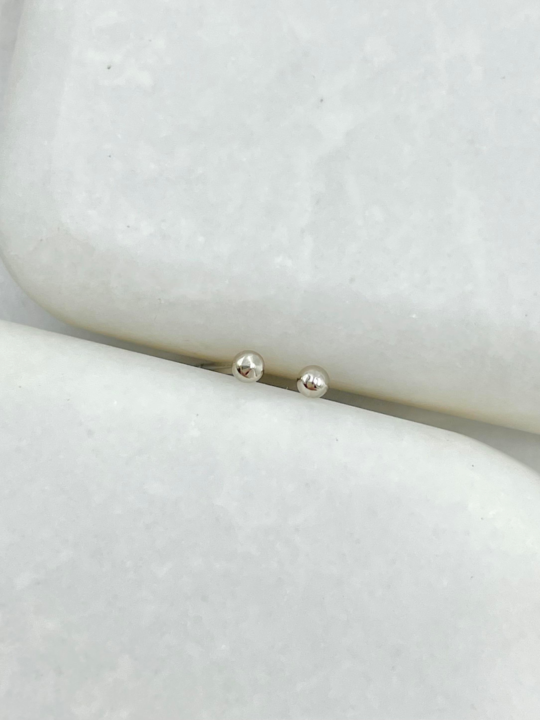 Özel Seri Topçuk Küpe 0,1 mm Gümüş