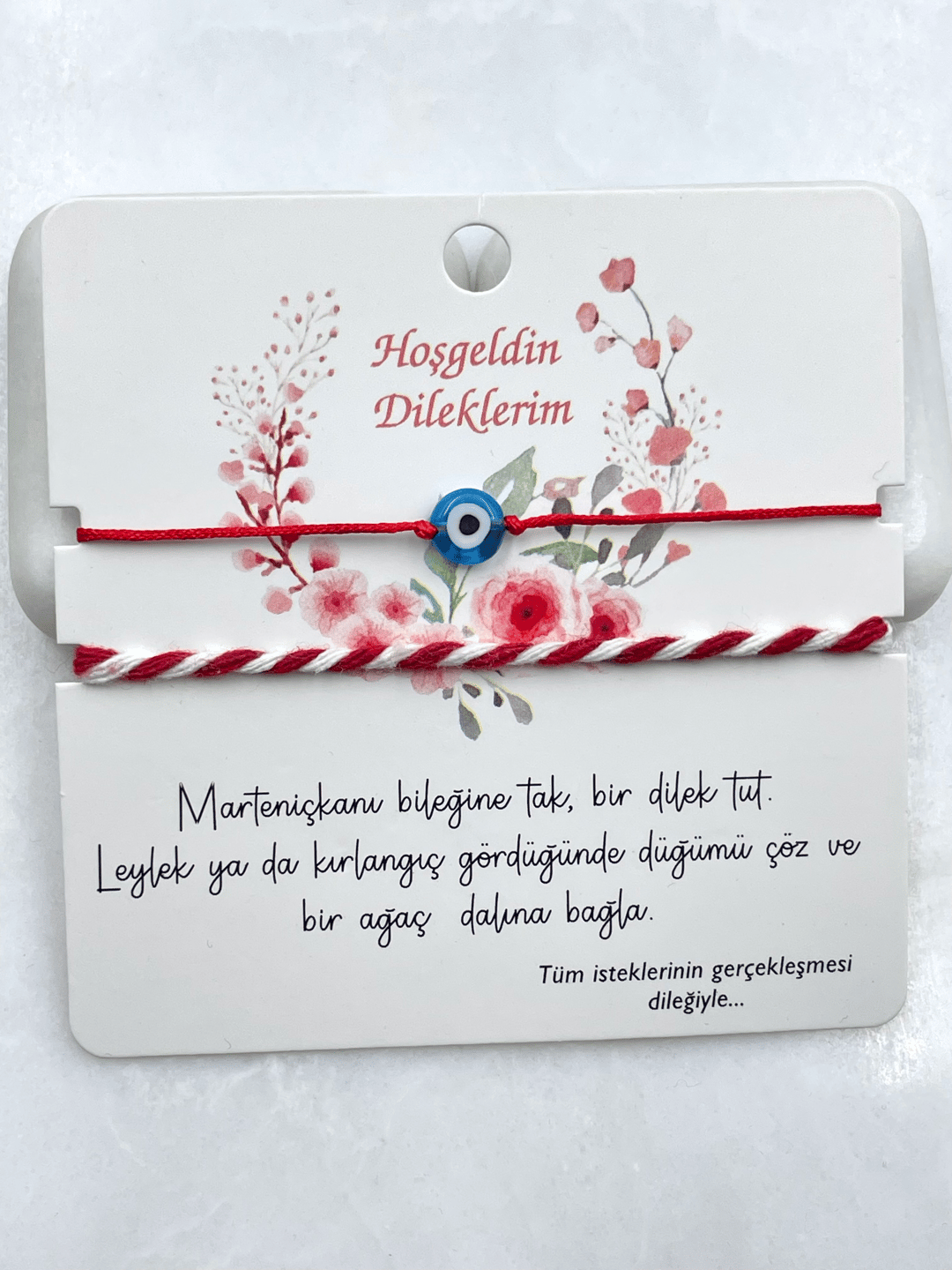 Marteniçka İkili Bileklik Kırmızı