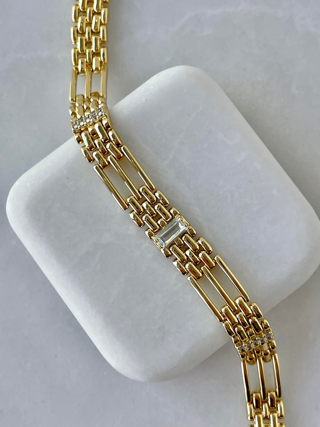 Özel Seri Baget Taşlı Sütun Bileklik