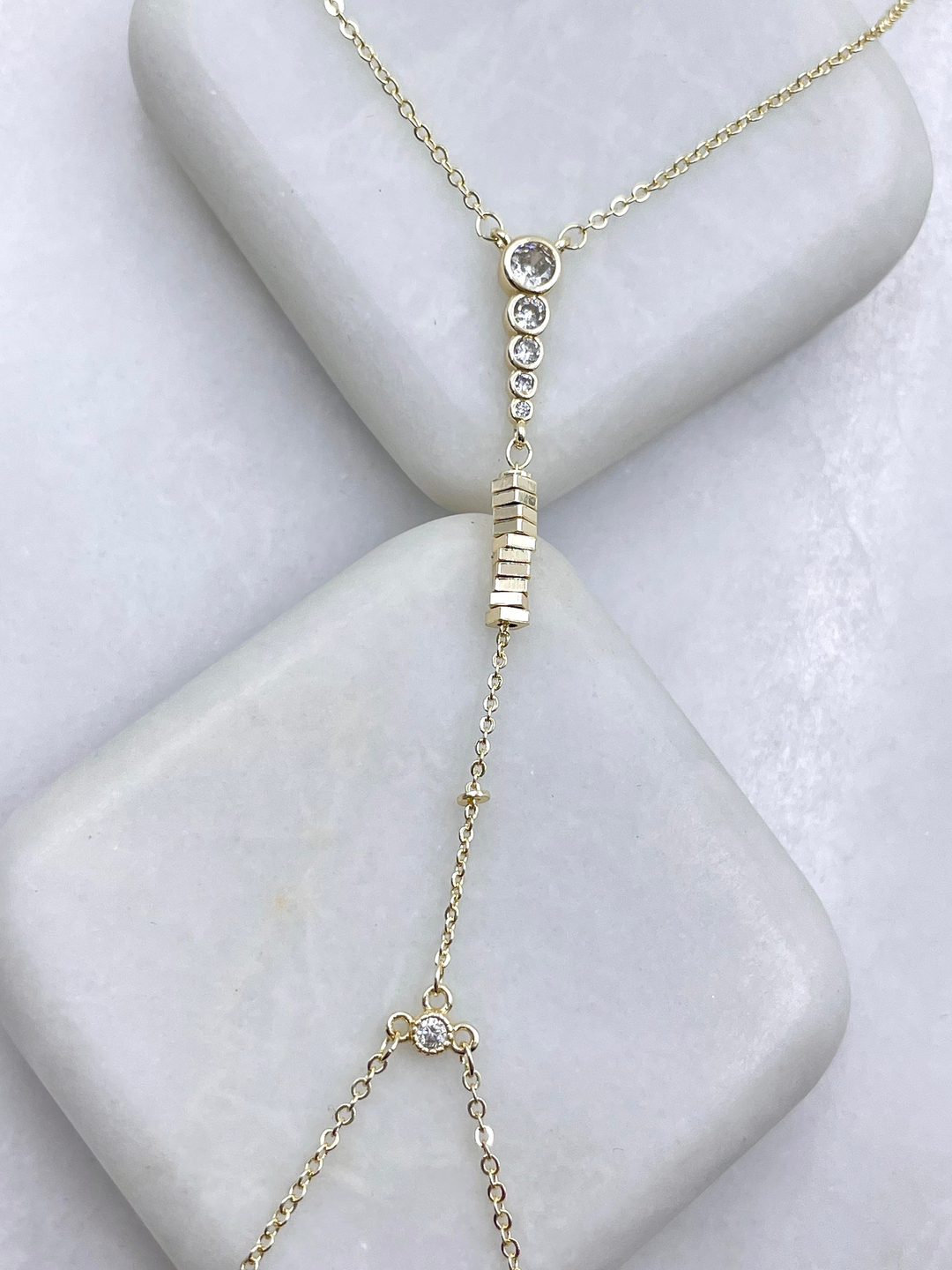 Altın Kaplama Kristal Taş ve Küp Model Şahmeran Gold