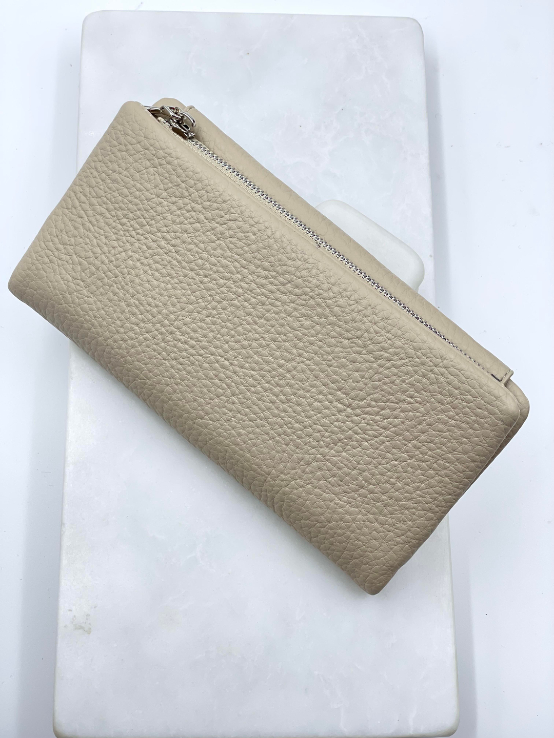 Fermuarlı Cüzdan Bej