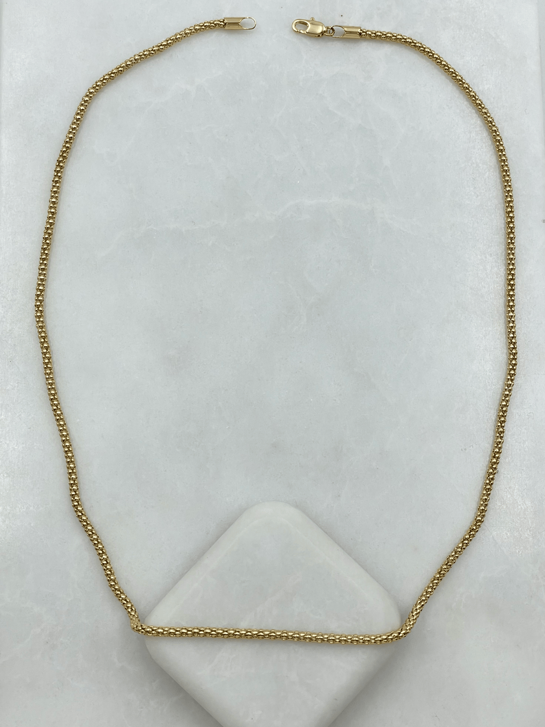 Özel Seri Kafes Zincir Kolye 50 cm Gold