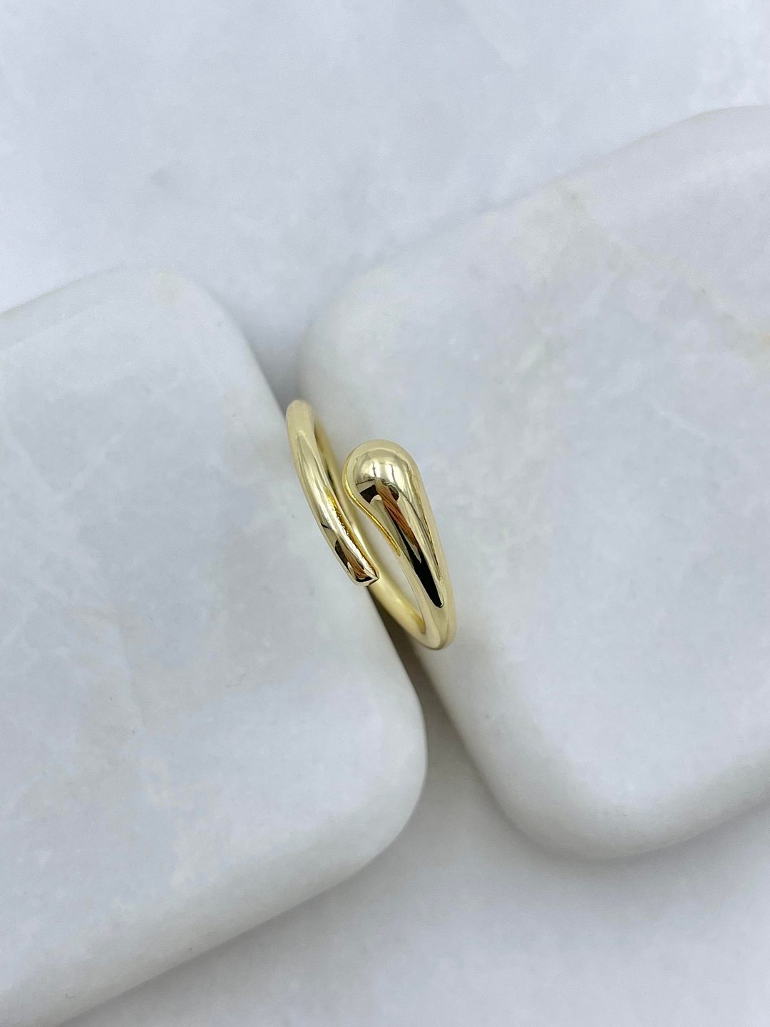 Altın Kaplama Akıntı Yüzük Gold