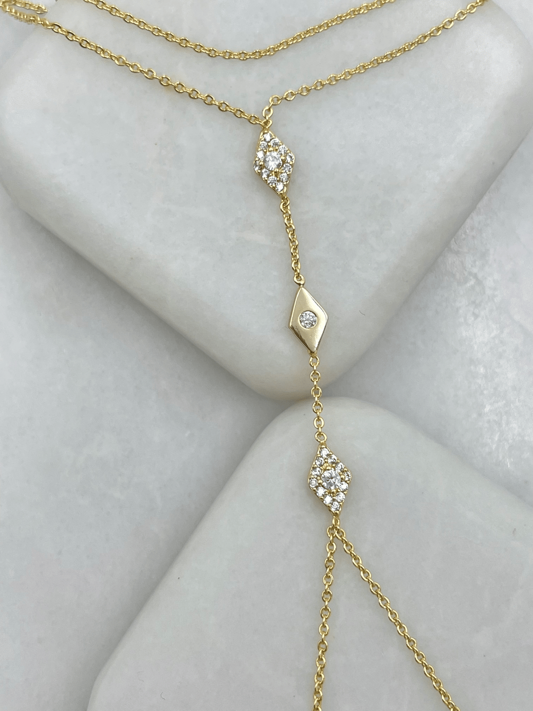 Altın Kaplama Gömme ve Kristal Taşlı Prizma Model Şahmeran Gold