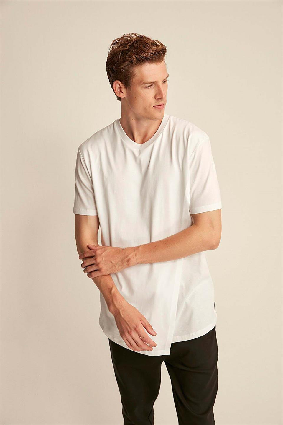 ADRIEL Örme  Beyaz  T-Shirt