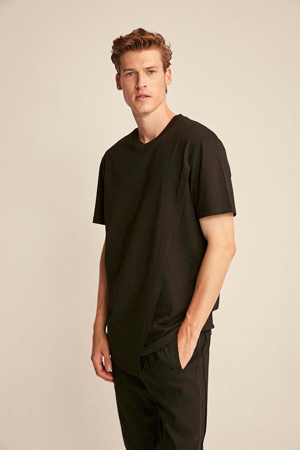 ADRIEL Örme  Siyah  T-Shirt