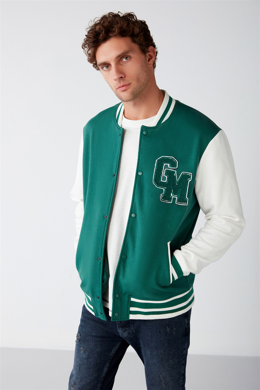 ADVANCED Örme Regular Yeşil  Sweatshirt