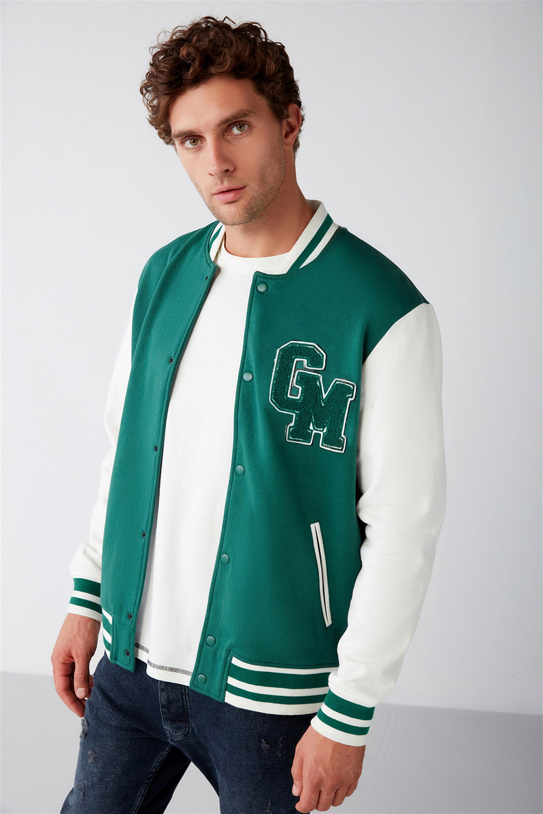 ADVANCED Örme Regular Yeşil  Sweatshirt