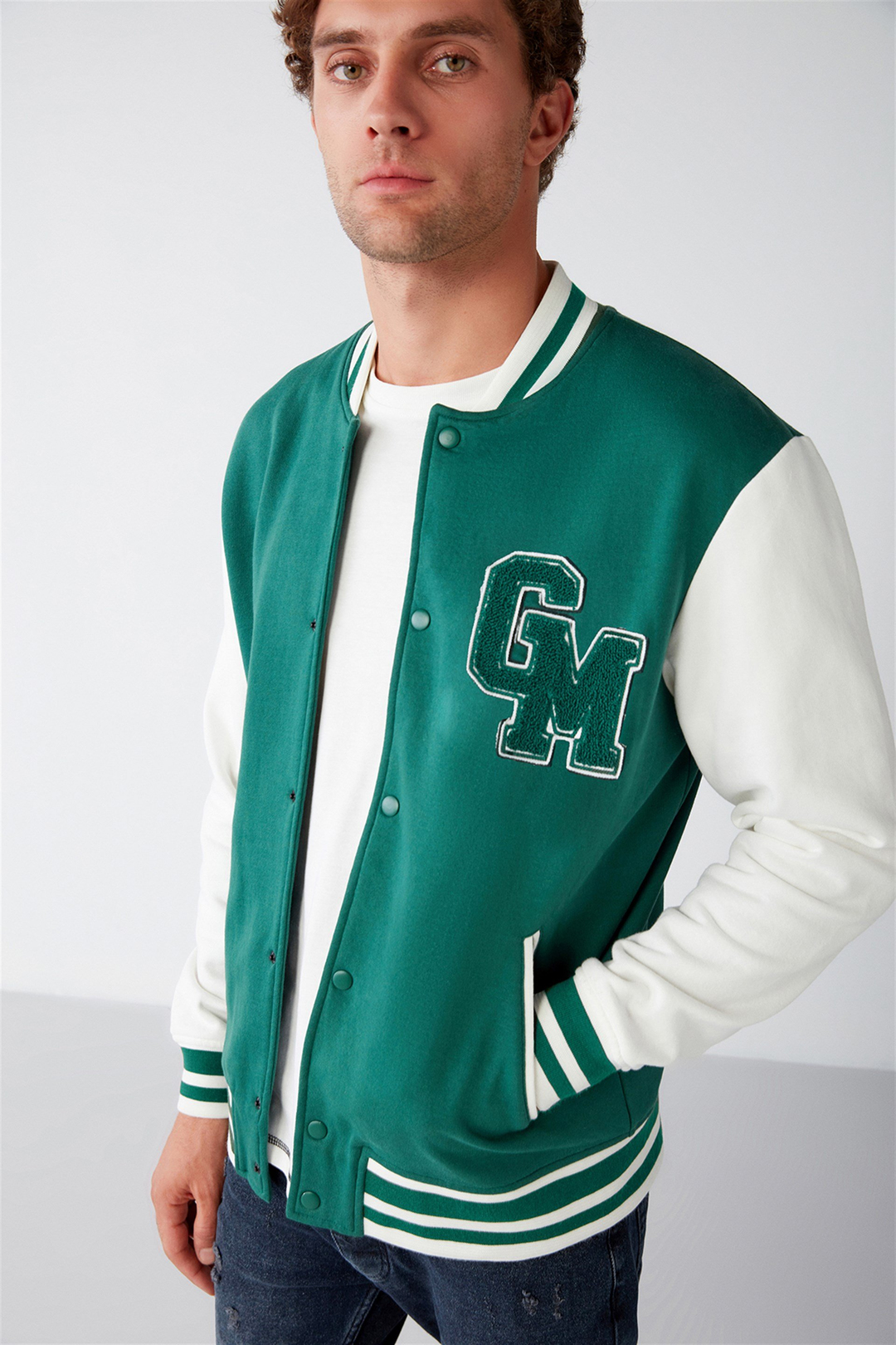 ADVANCED Örme Regular Yeşil  Sweatshirt