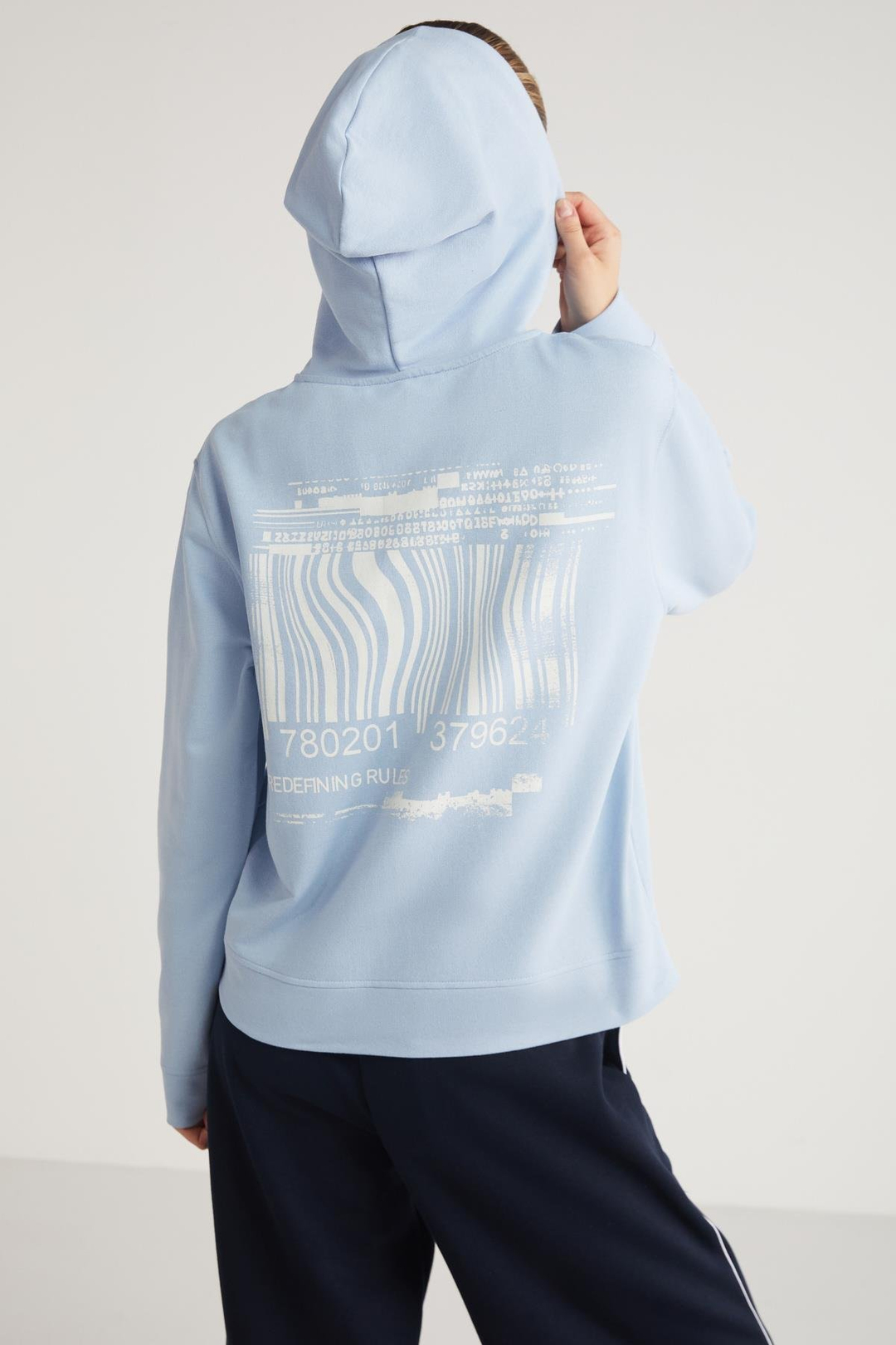 AITANA  Relaxed Açık Mavi Tekli Sweatshirt