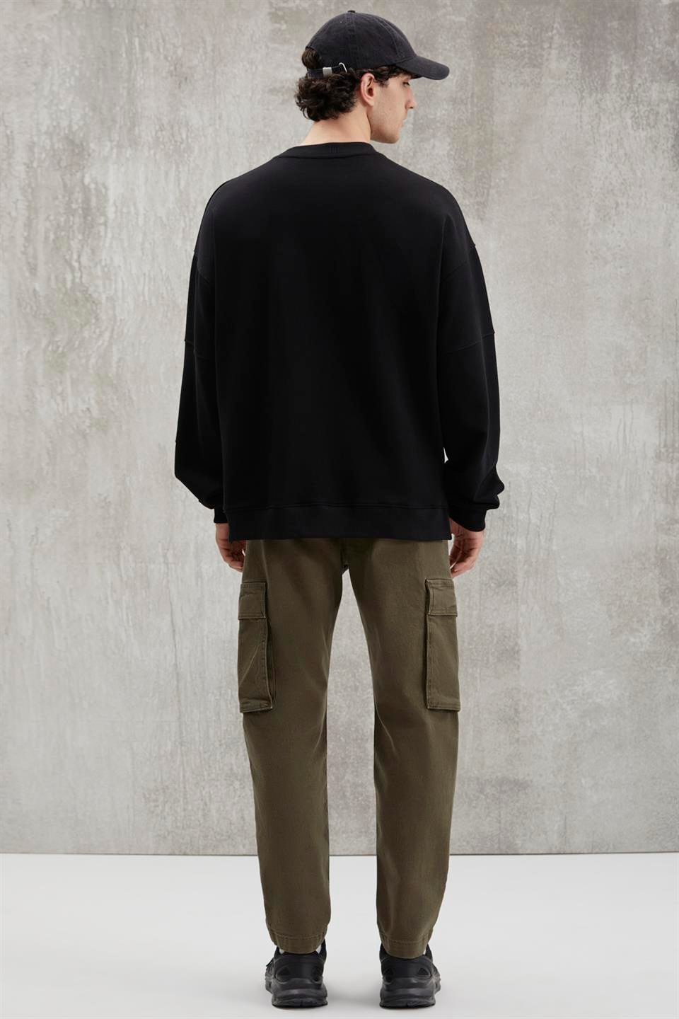 ALLEN  Oversize Siyah  Sweatshirt