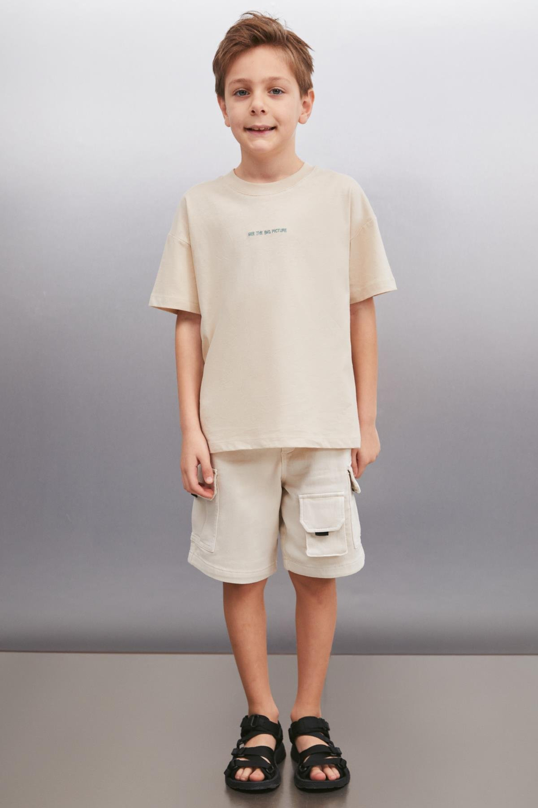 ANATOLE  Regular Bej Tekli T-Shirt