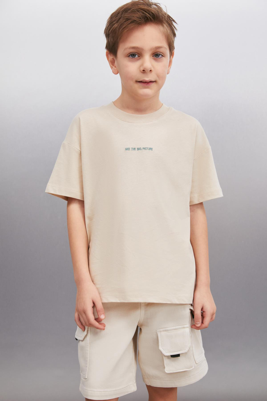 ANATOLE  Regular Bej Tekli T-Shirt