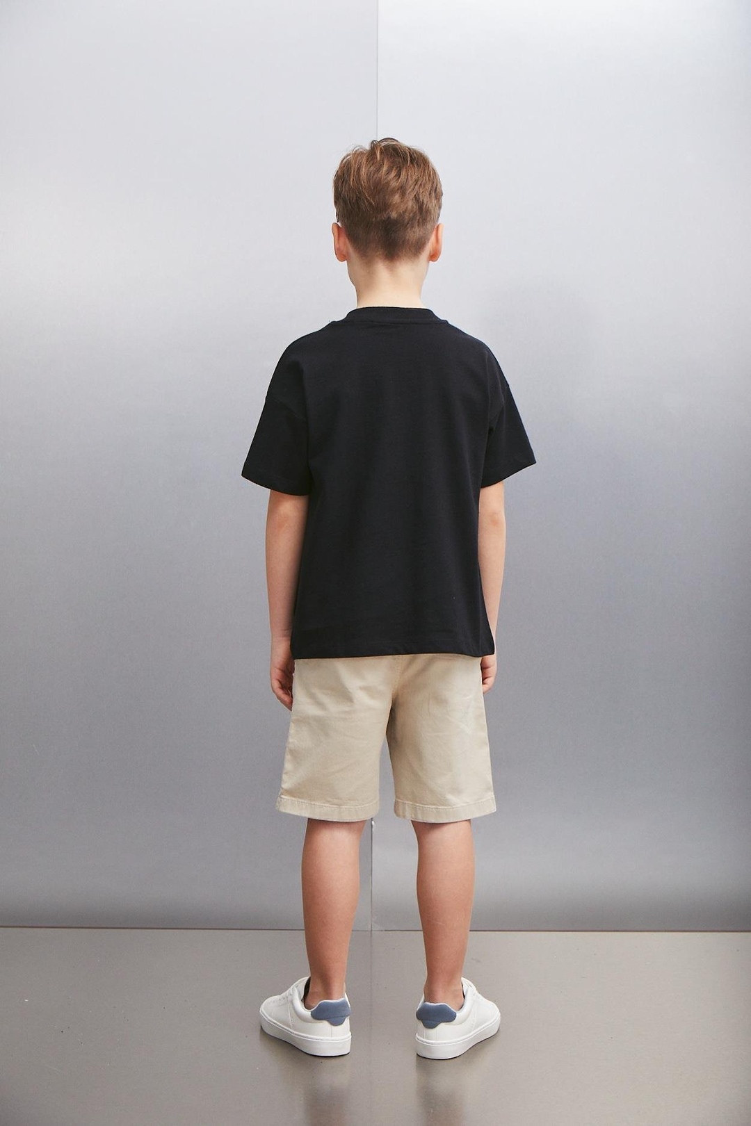 ANATOLE  Regular Siyah Tekli T-Shirt