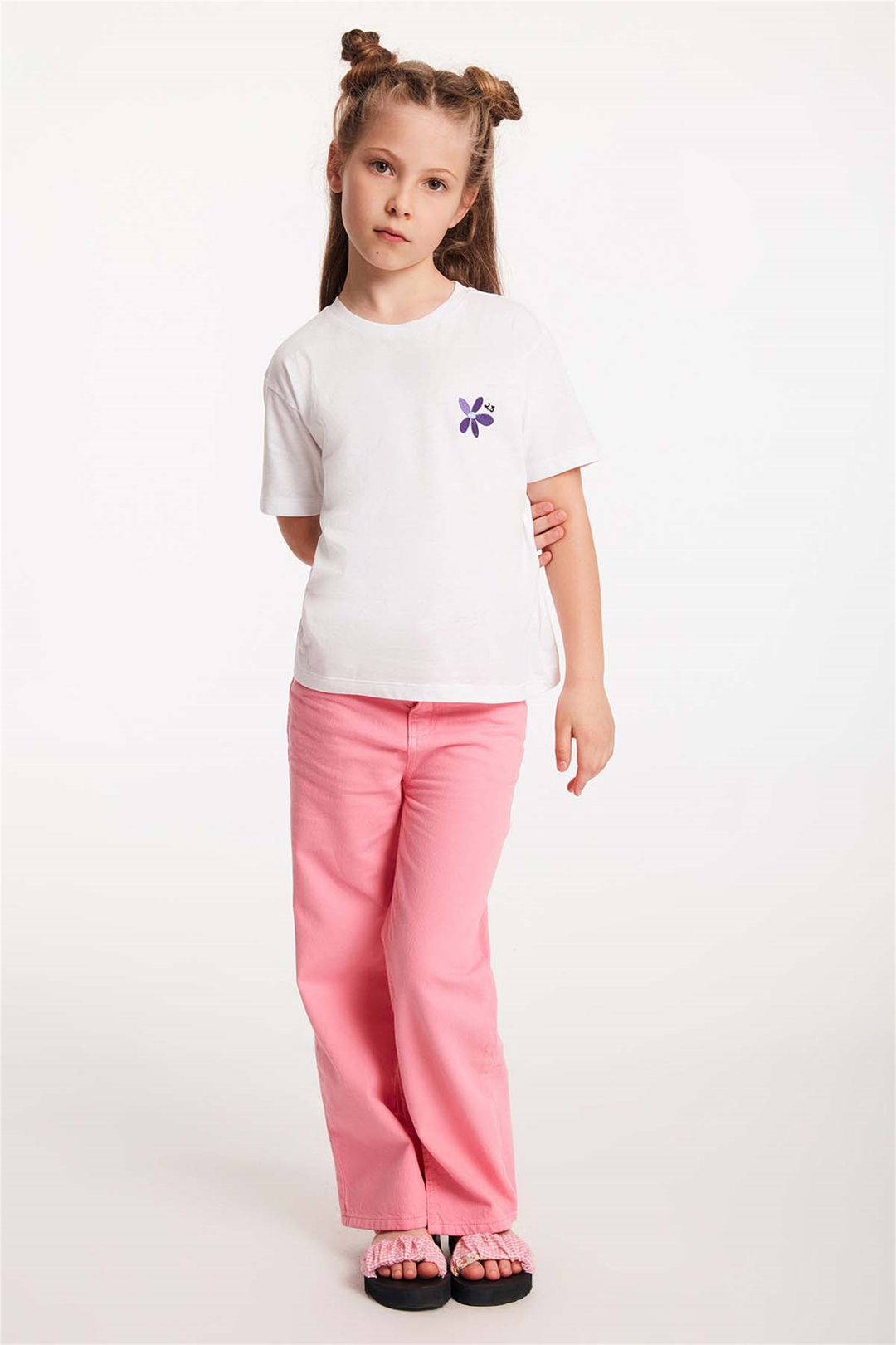 ANISE Örme Regular Fit Beyaz  T-Shirt
