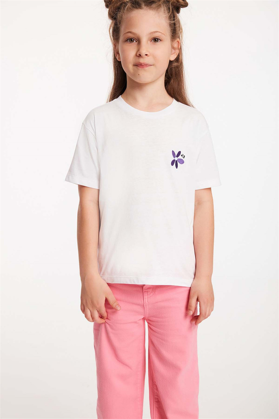 ANISE Örme Regular Fit Beyaz  T-Shirt
