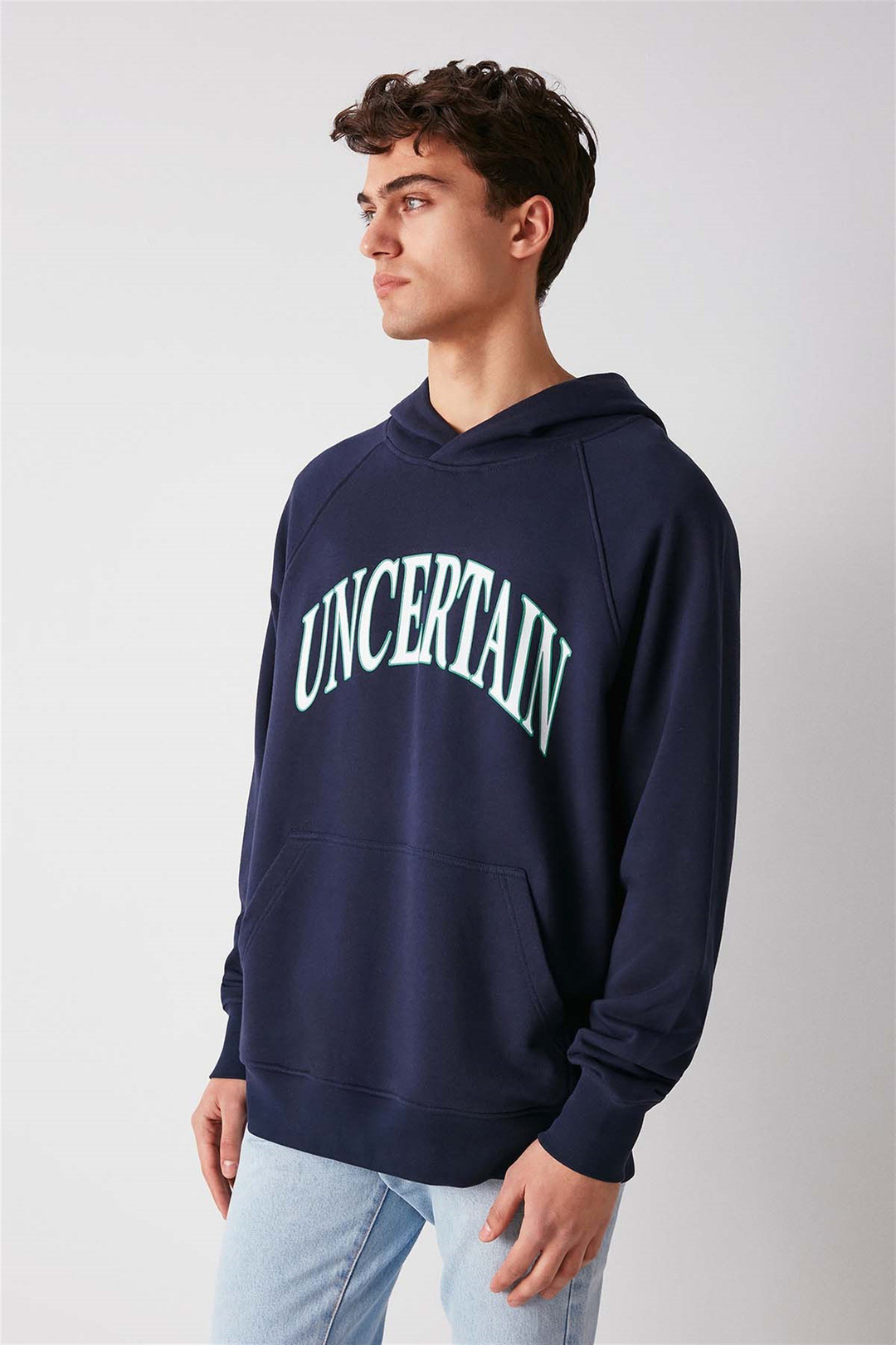 ANOTHER Örme Oversize Lacivert  Sweatshirt