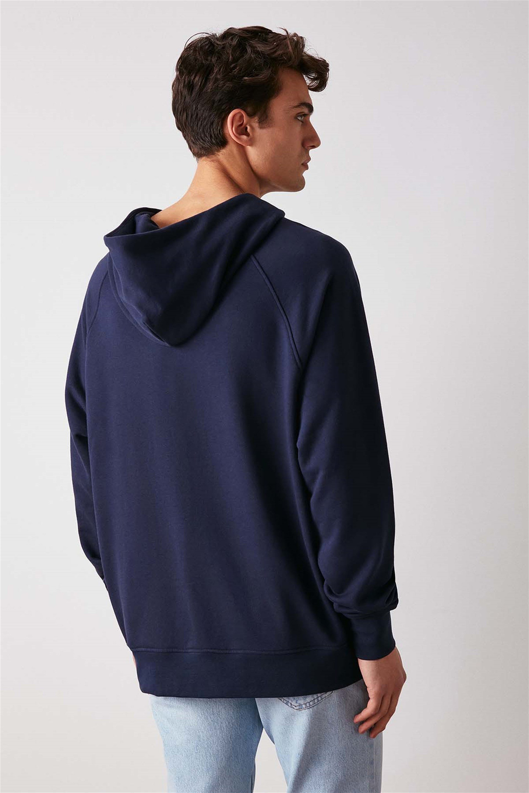 ANOTHER Örme Oversize Lacivert  Sweatshirt