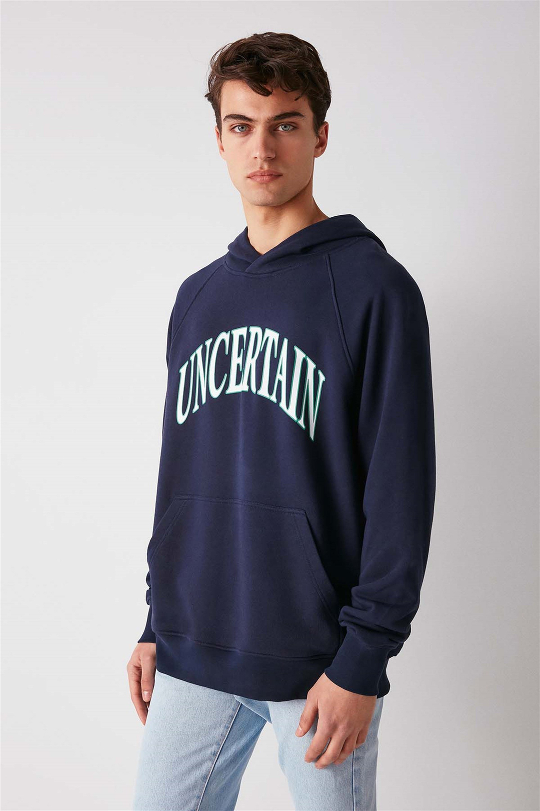ANOTHER Örme Oversize Lacivert  Sweatshirt