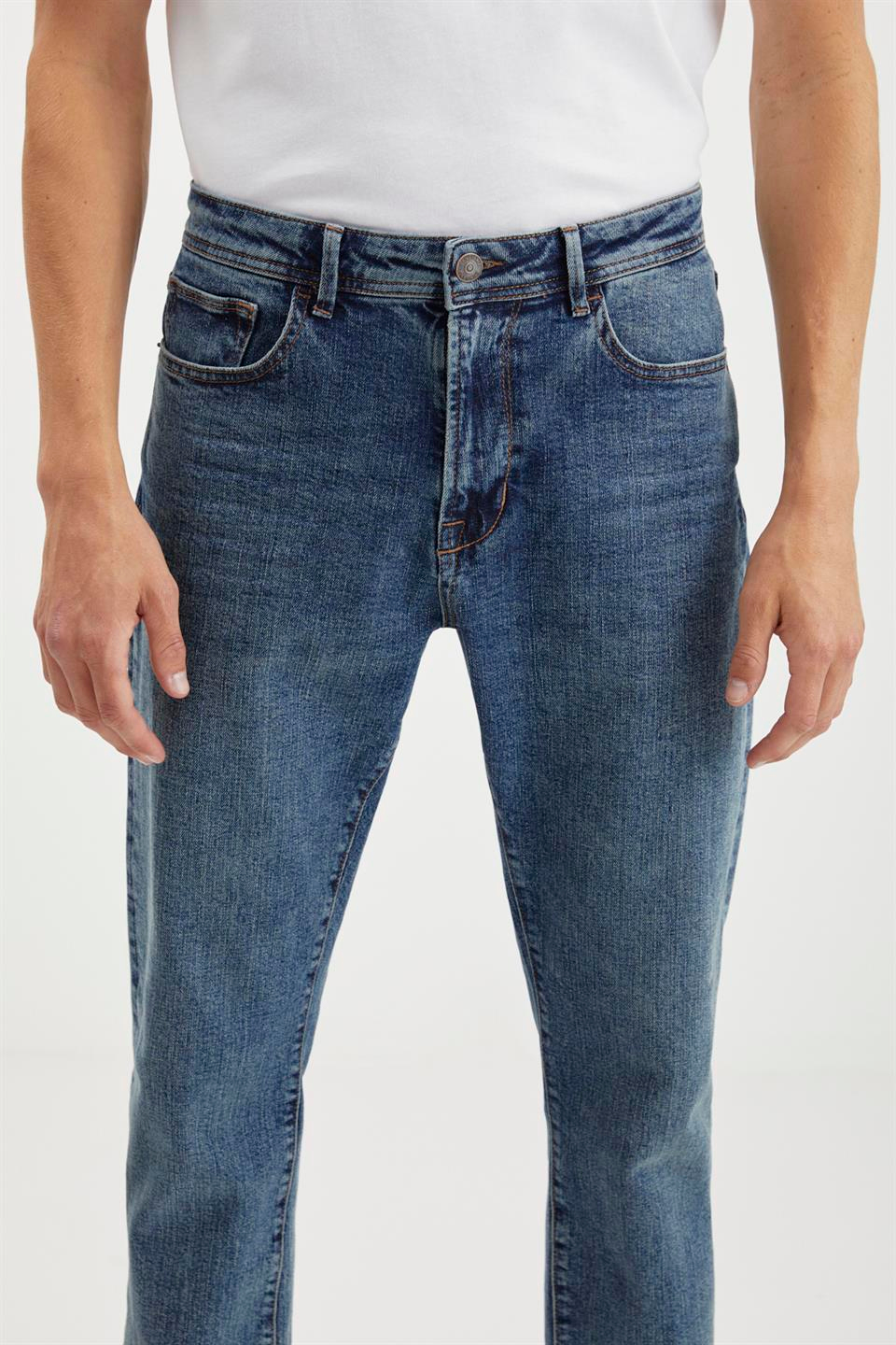 ANTONIA  Regular Açık Mavi Tekli Jeans